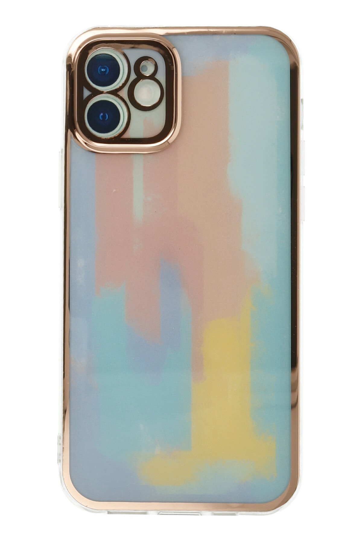 Newface iPhone 12 Kılıf Sofya Yüzüklü Silikon Kapak - Siyah
