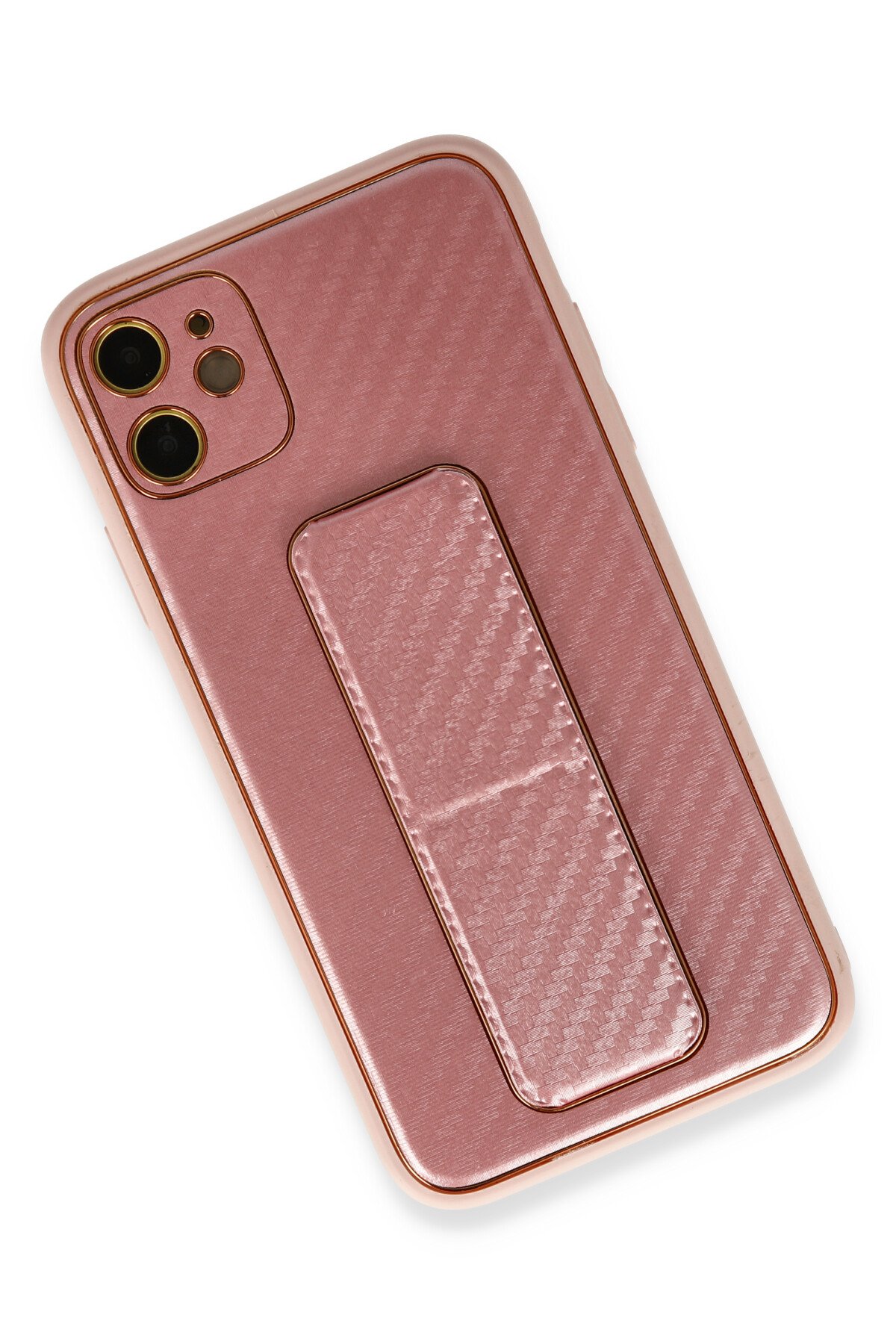 Newface iPhone 12 Kılıf Boyi Magsafe Silikon Kapak - Kahverengi