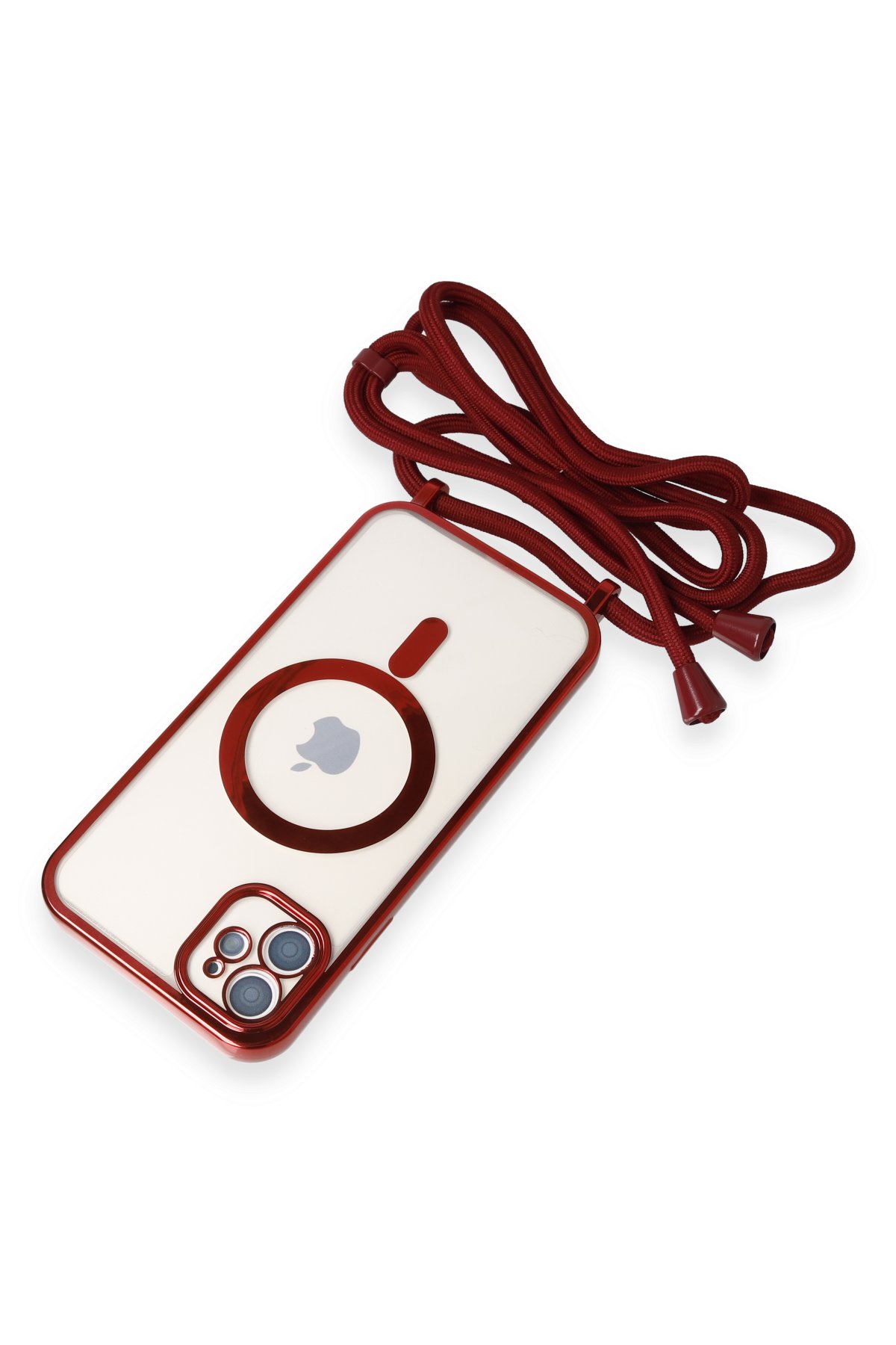 Newface iPhone 12 Kılıf Daisy Simli Magsafe Kapak - Mavi