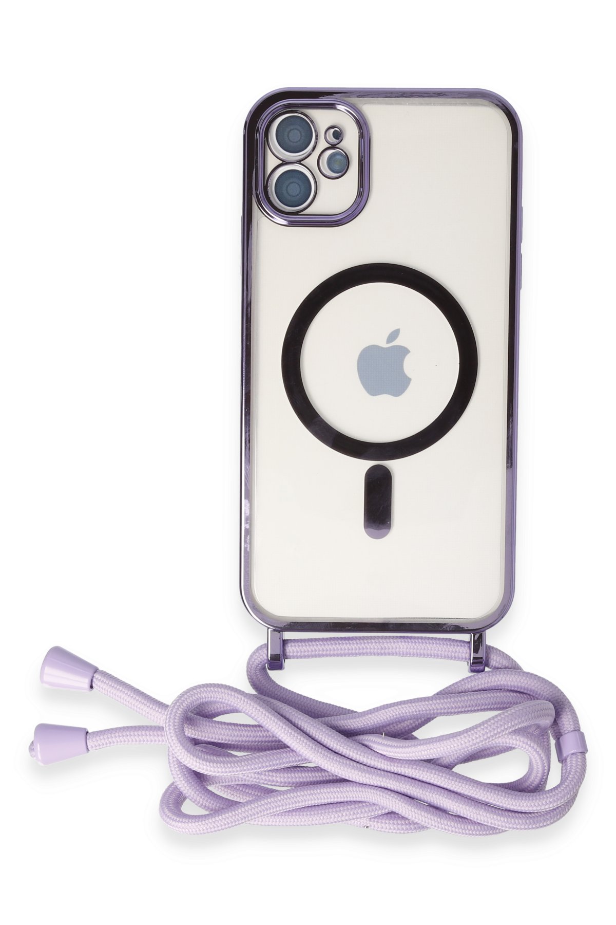 Newface iPhone 12 Kılıf Elegant Kapak - Pudra