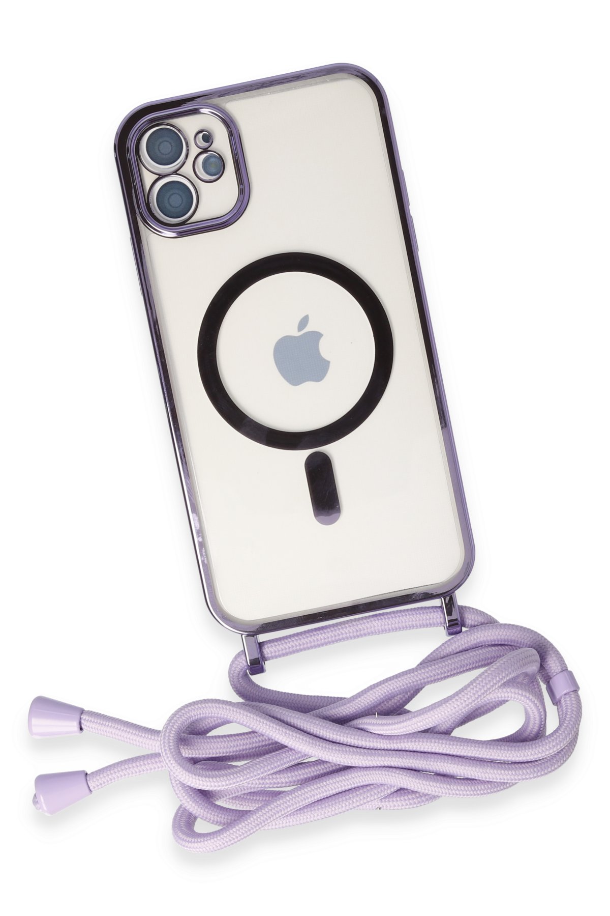 Newface iPhone 12 Kılıf Elegant Kapak - Pudra