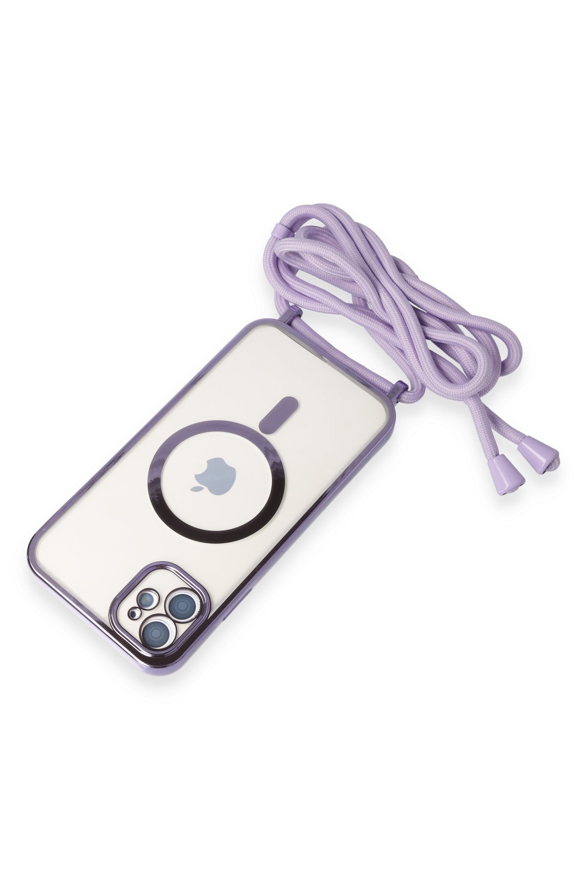 Newface iPhone 12 Kılıf Elegant Kapak - Pudra