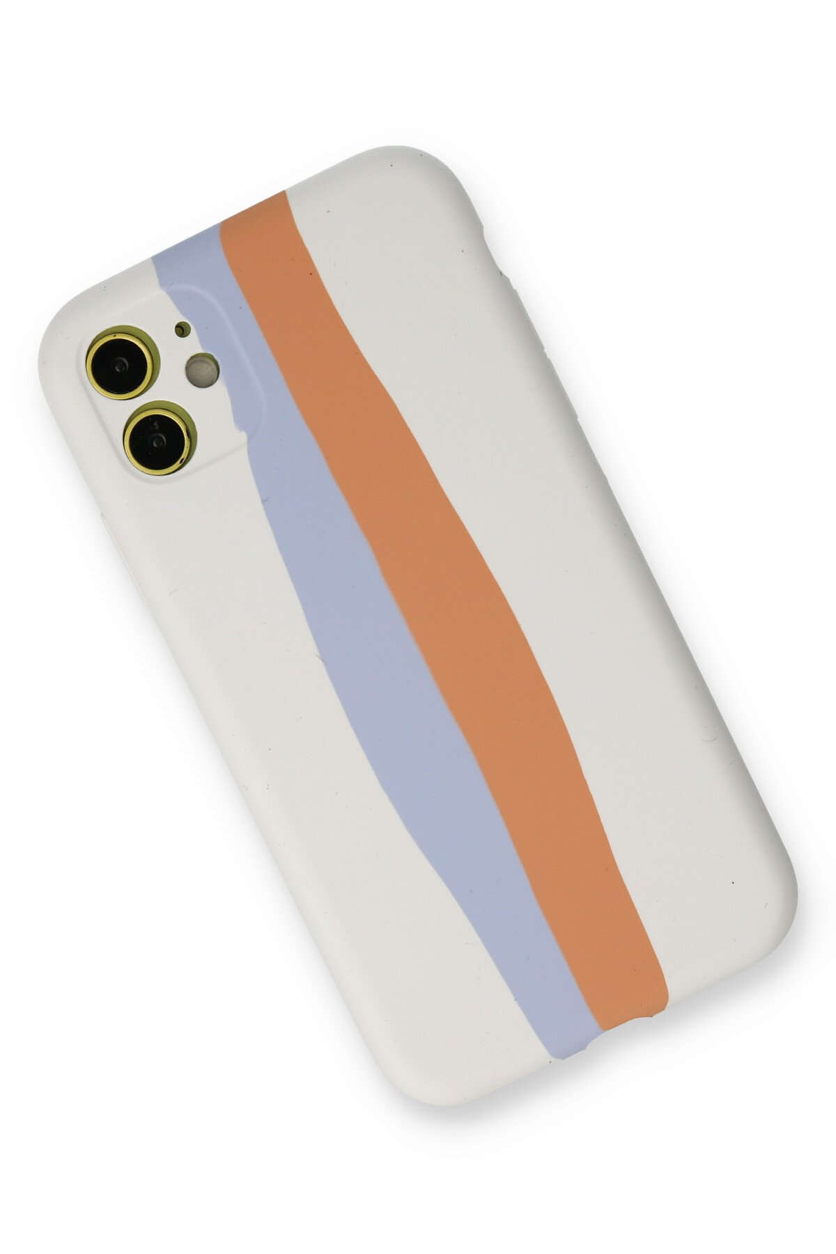 Newface iPhone 12 Kılıf Viktor Yüzüklü Silikon - Sarı