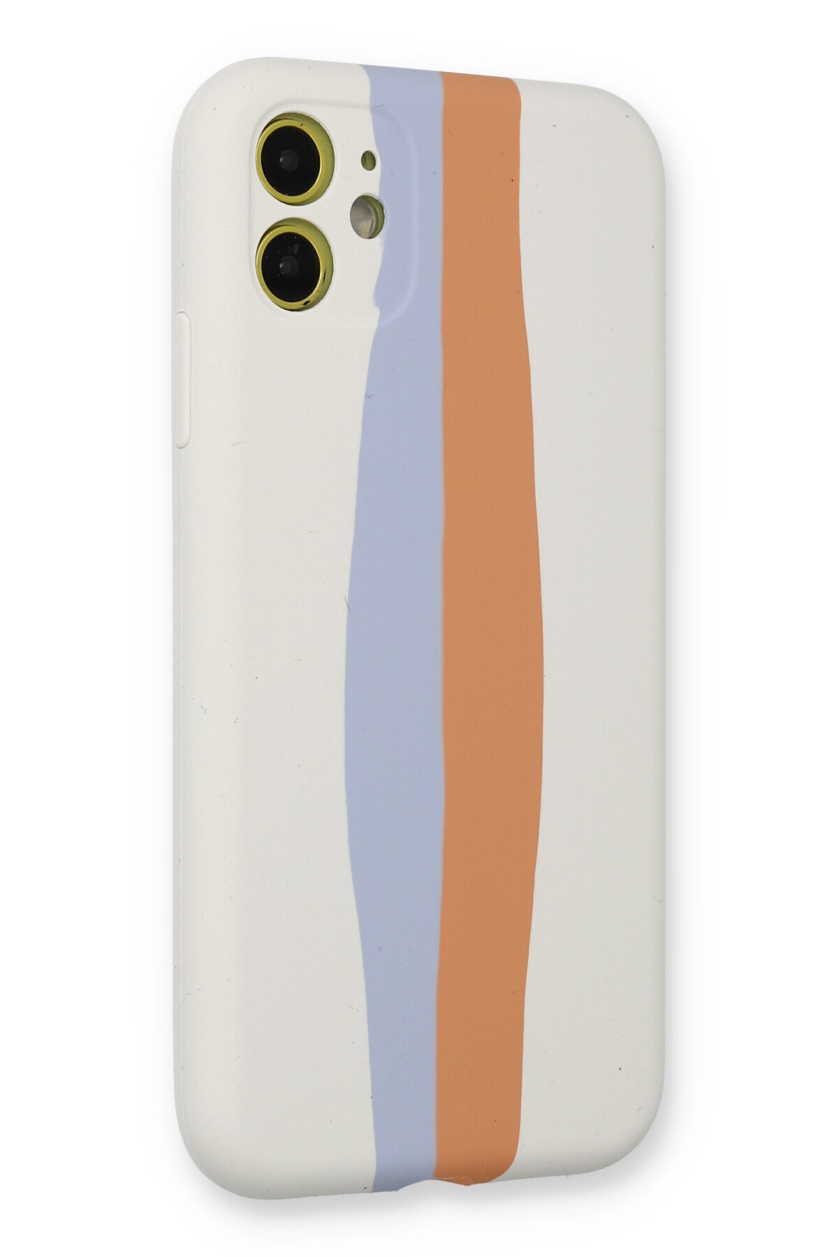 Newface iPhone 12 Kılıf Viktor Yüzüklü Silikon - Sarı