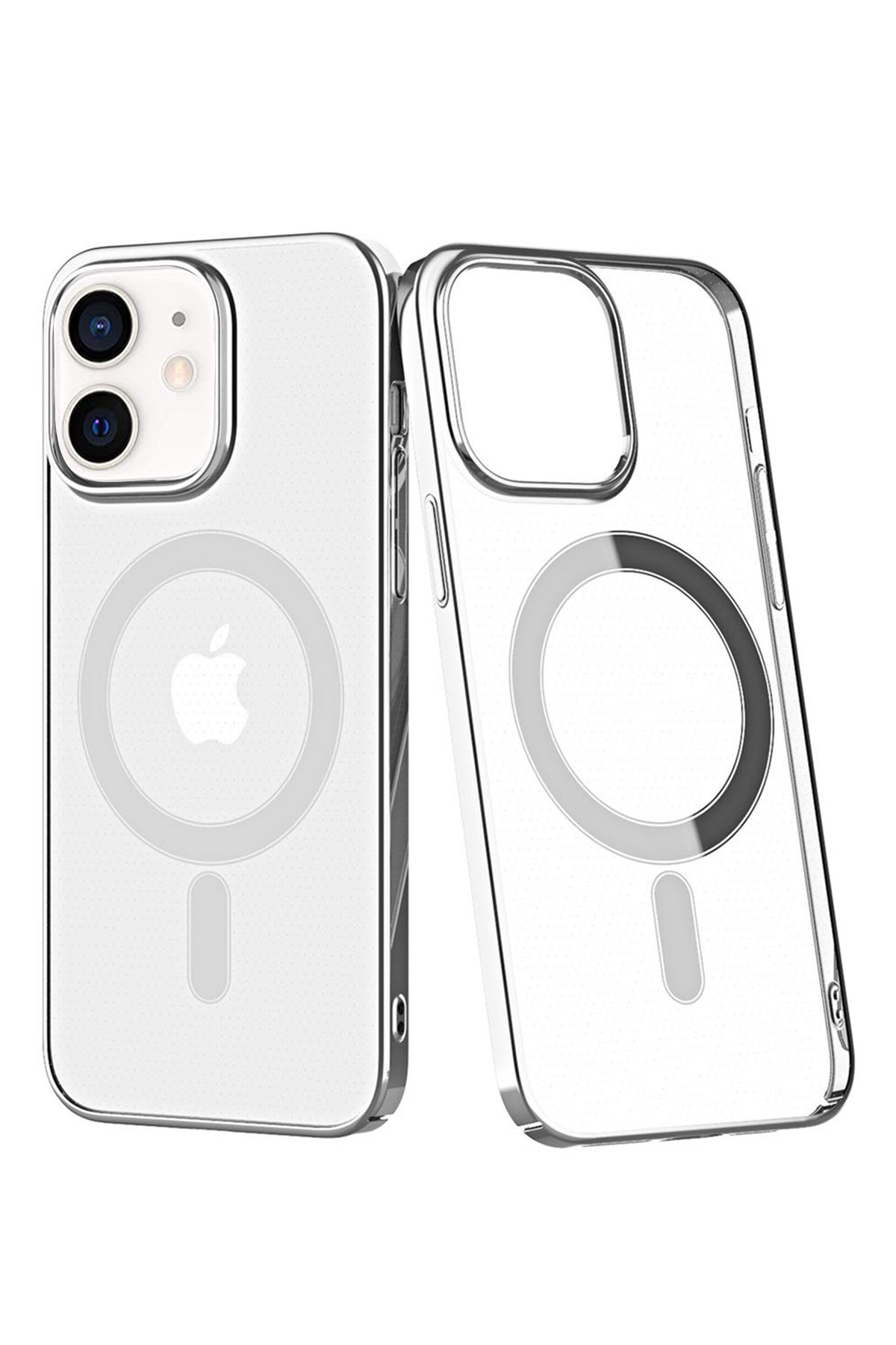 Newface iPhone 12 Kılıf Palm Buzlu Kamera Sürgülü Silikon - Sarı