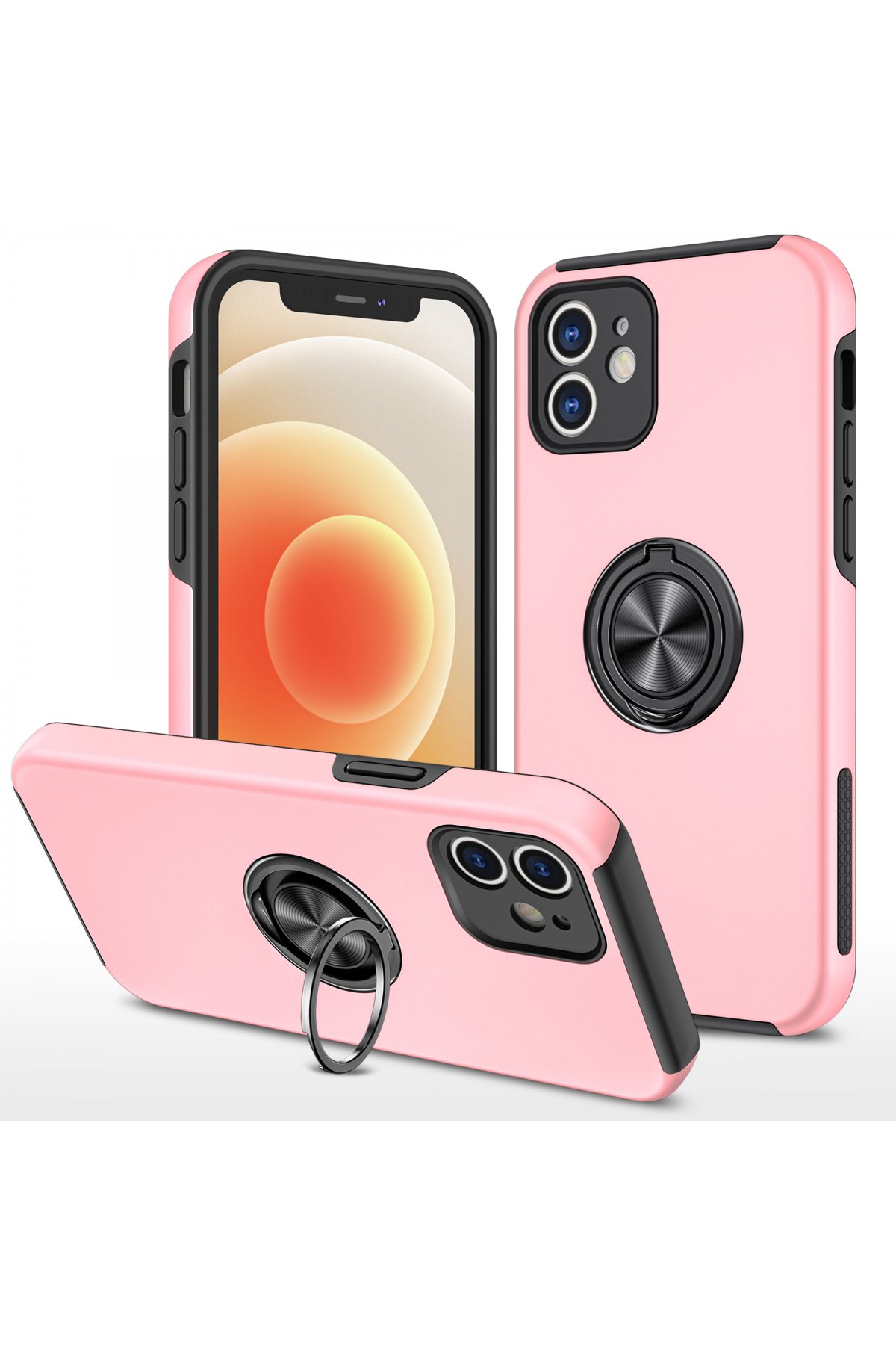 Newface iPhone 12 Kılıf Lansman Legant Silikon - Açık Pembe