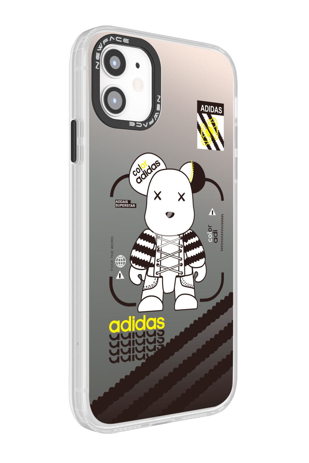 Newface iPhone 12 Kılıf Montreal Yüzüklü Silikon Kapak - Buz Mavi