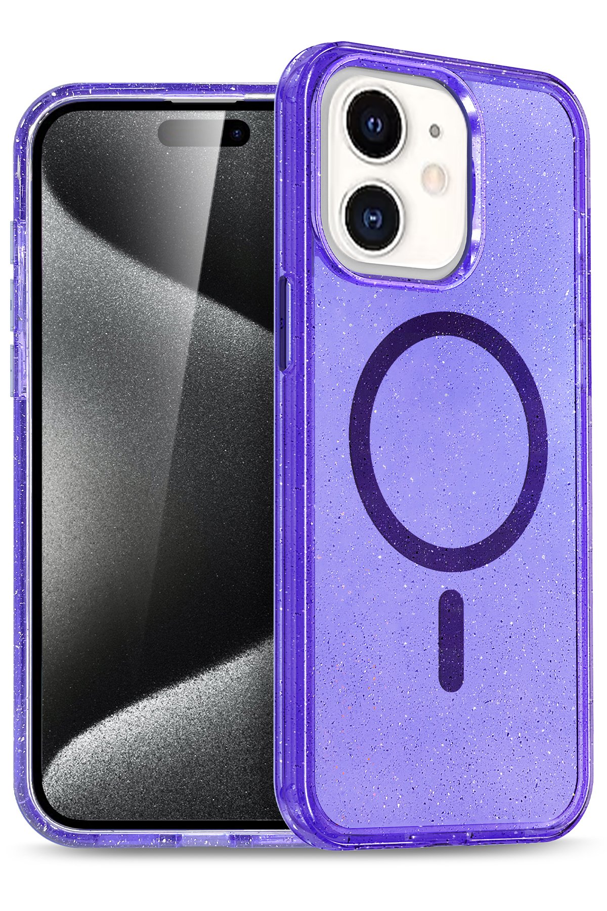 Newface iPhone 12 Kılıf Palm Buzlu Kamera Sürgülü Silikon - Pembe