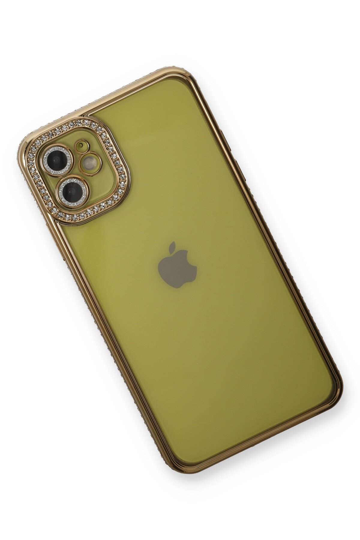Newface iPhone 12 Kılıf Focus Derili Silikon - Yeşil