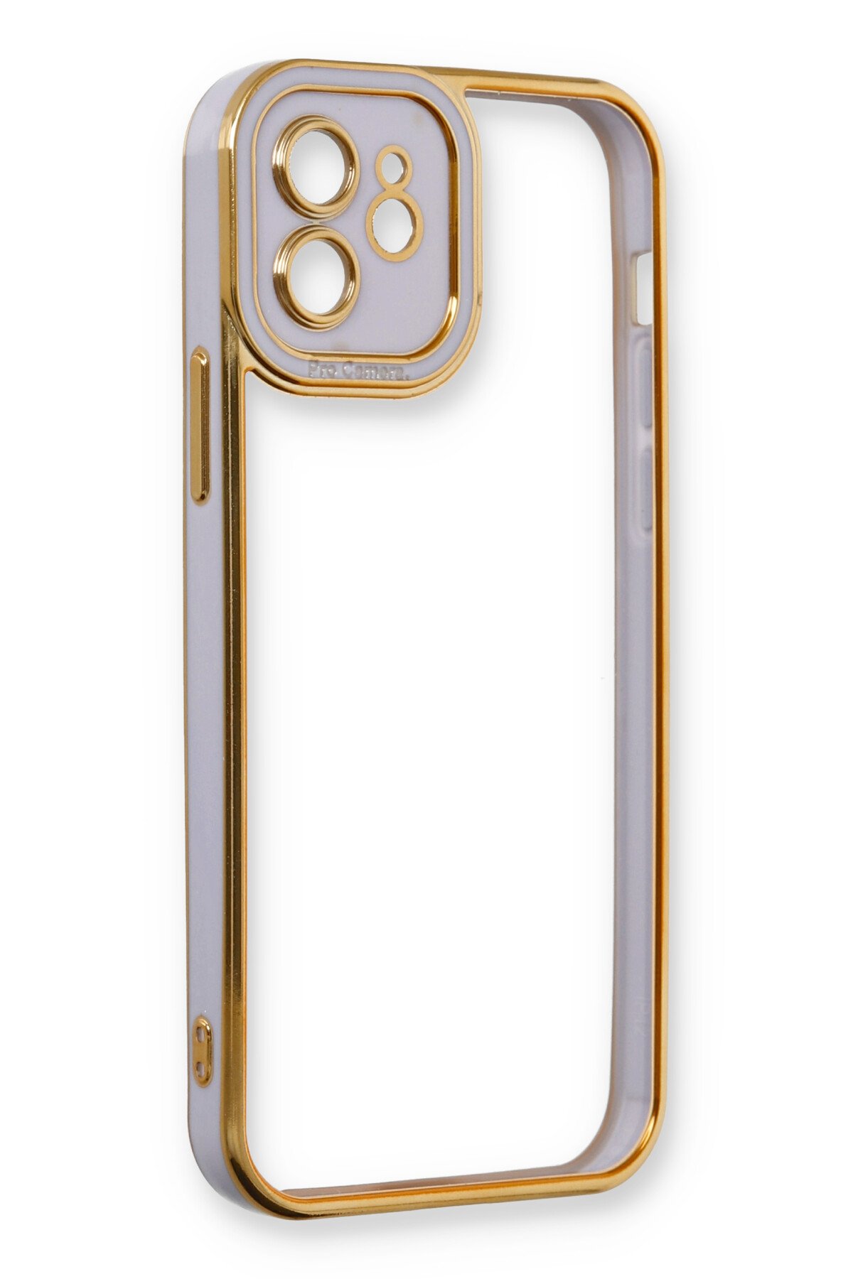 Newface iPhone 12 Kılıf Platin Simli Silikon - Mavi