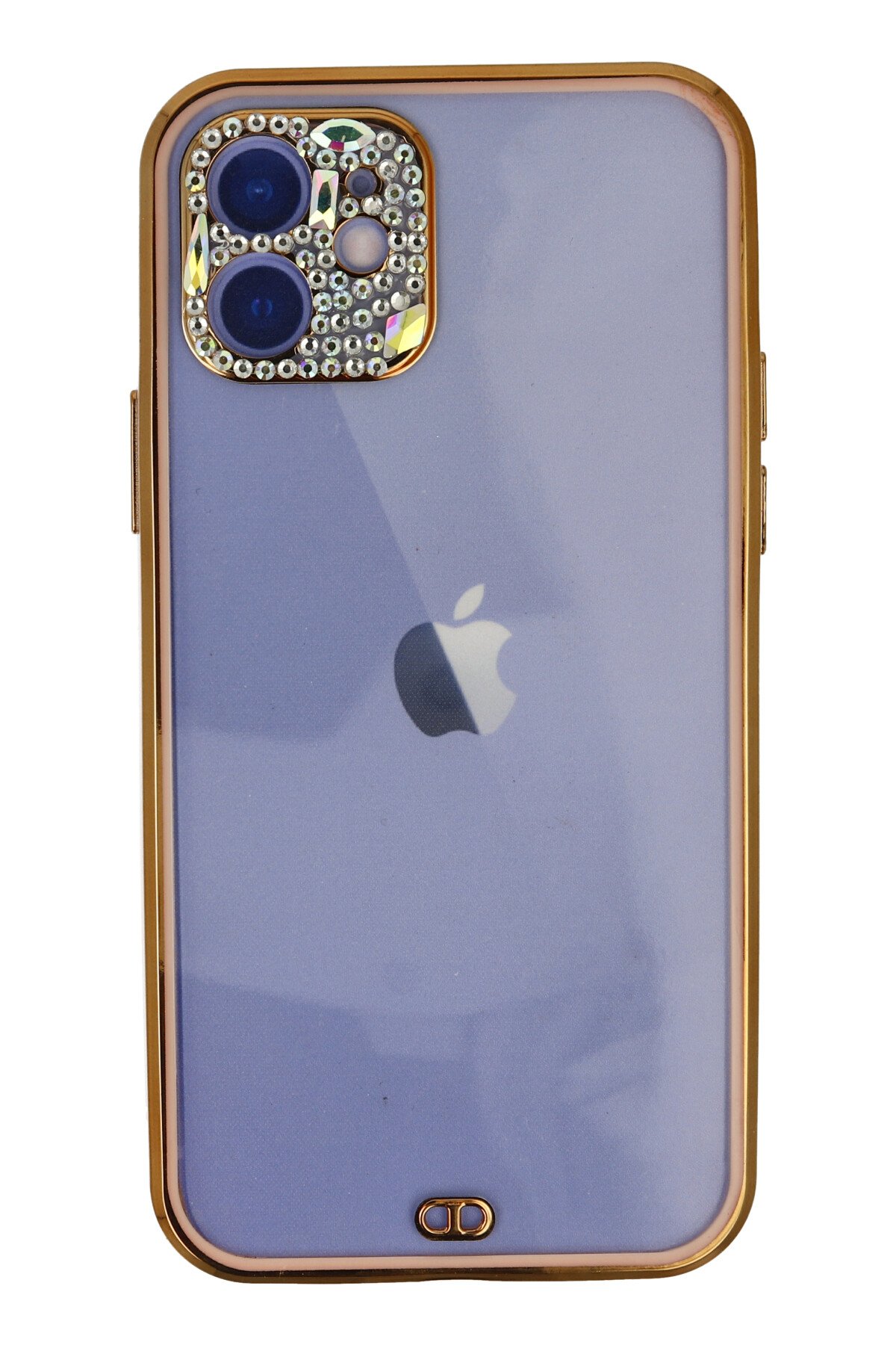 Newface iPhone 12 Kılıf Coco Deri Silikon Kapak - Açık Lila