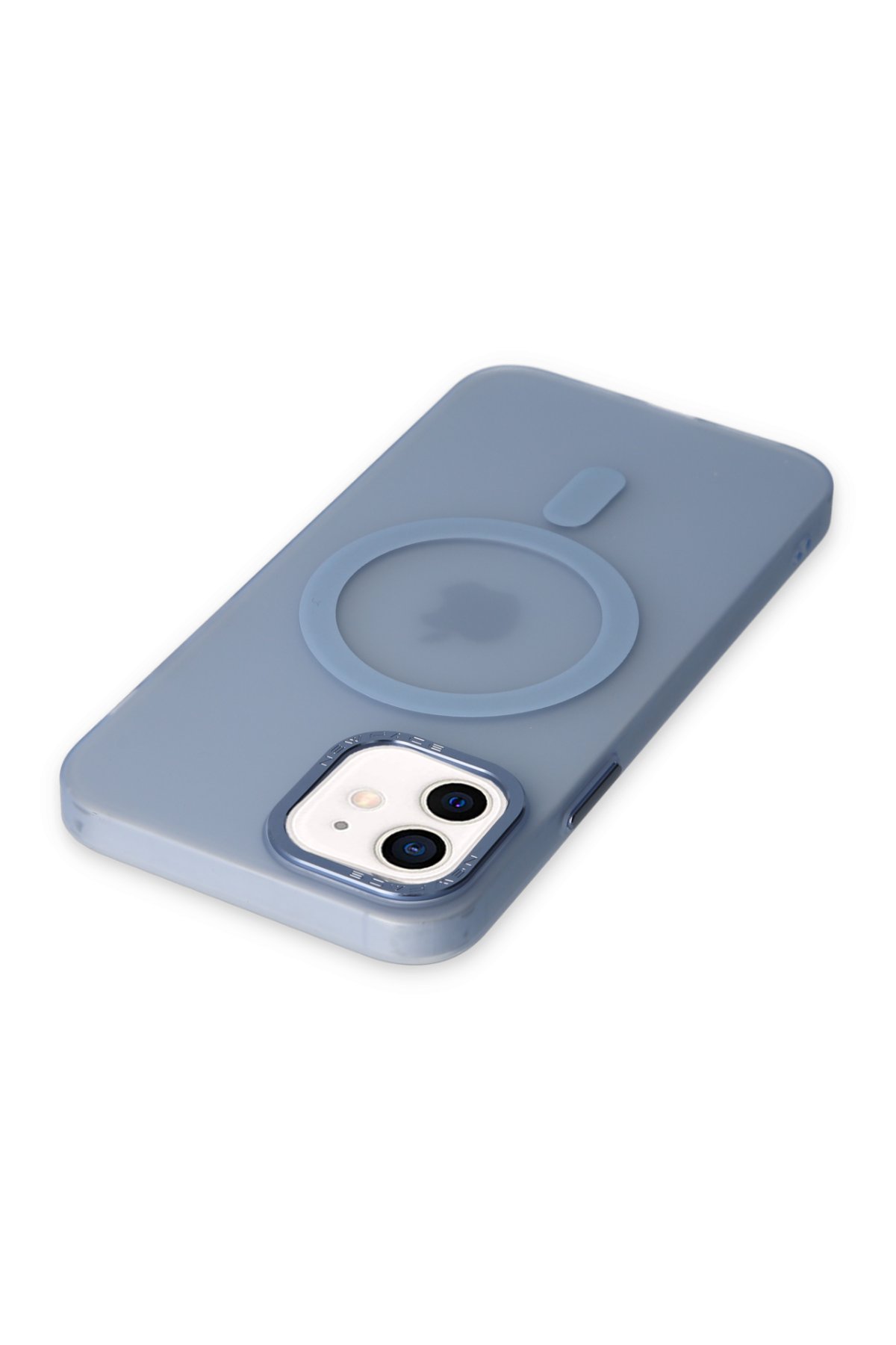 Newface iPhone 12 Kılıf Divo Lazer Askılı Magsafe Kapak - Sierra Blue