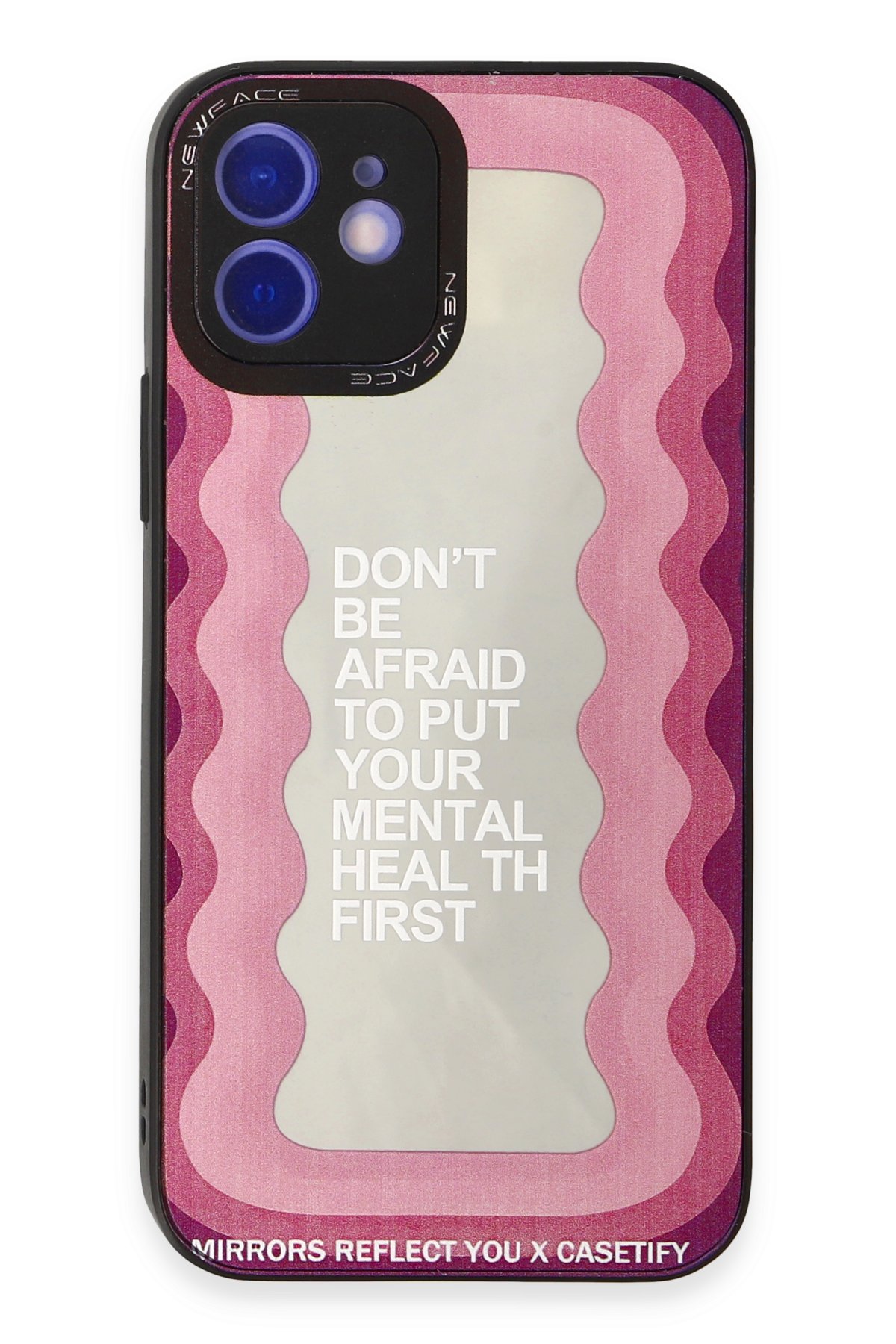 Newface iPhone 12 Kılıf Zegna Yüzüklü Silikon Kapak - Rose