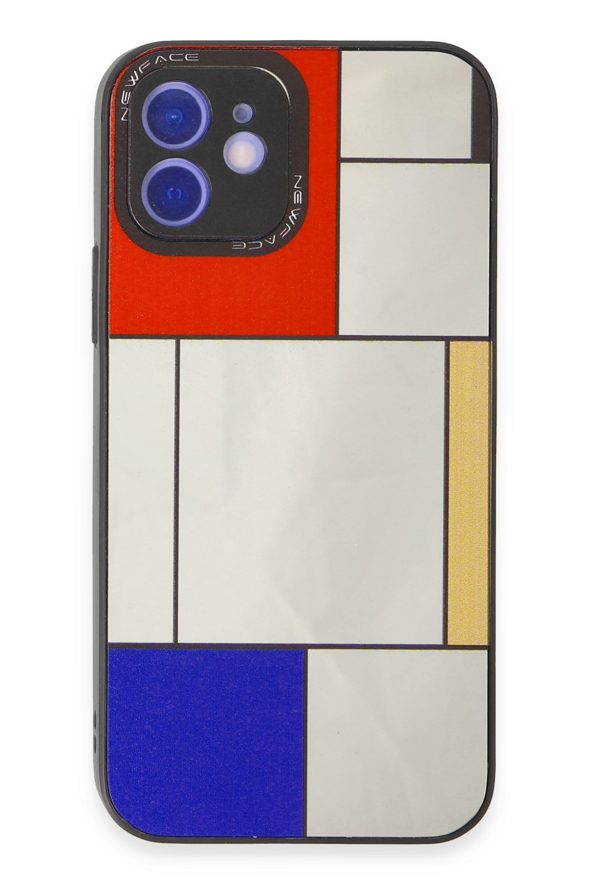 Newface iPhone 12 Kılıf Prada Desenli Kapak - Prada Mor - 1