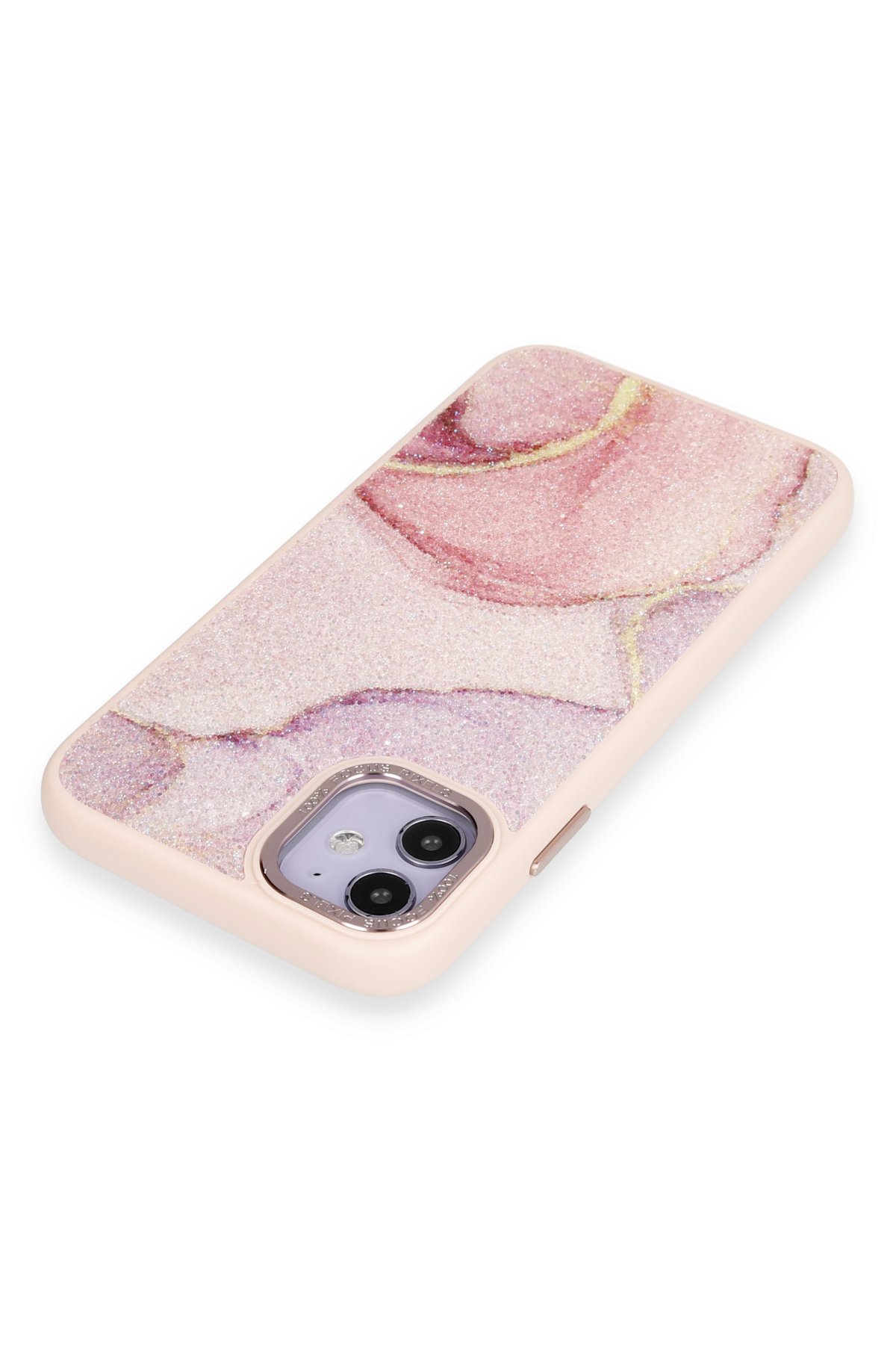 Newface iPhone 12 Kılıf Volet Silikon - Pembe