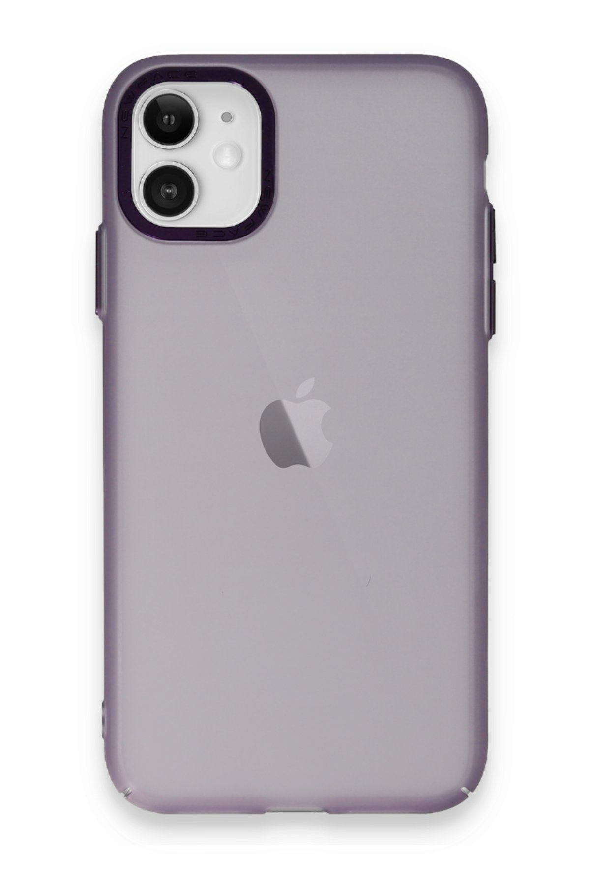 Newface iPhone 12 Kılıf Palm Buzlu Kamera Sürgülü Silikon - Sarı