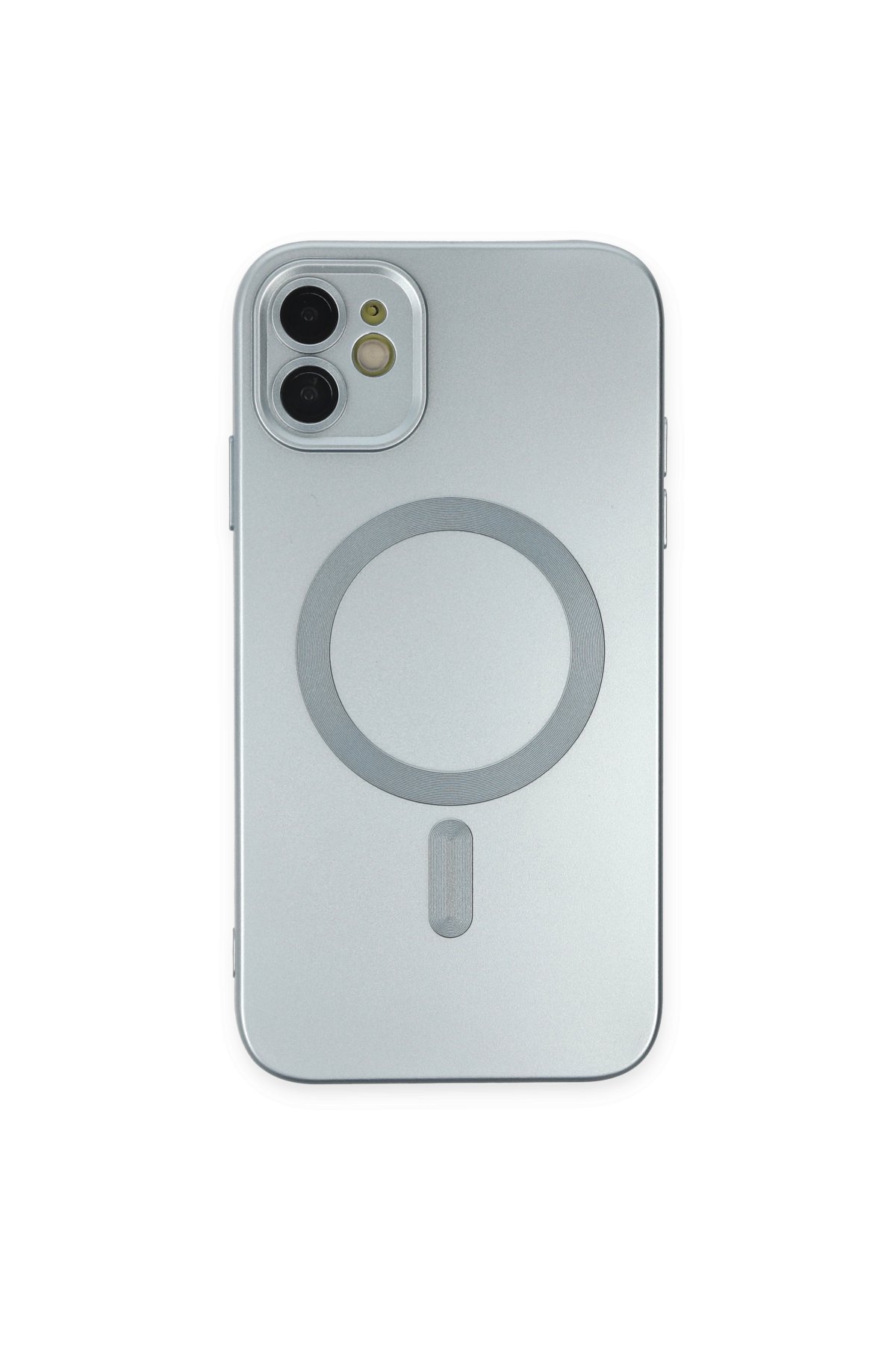 Newface iPhone 12 Kılıf Moshi Lens Magneticsafe Silikon - Sierra Blue