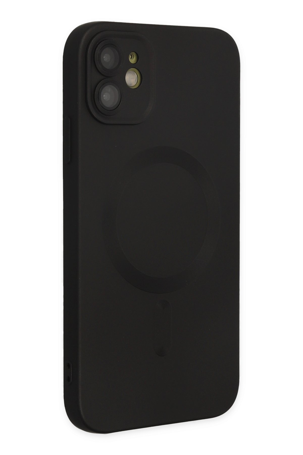 Newface iPhone 12 Kılıf Coco Karbon Standlı Kapak - Mavi