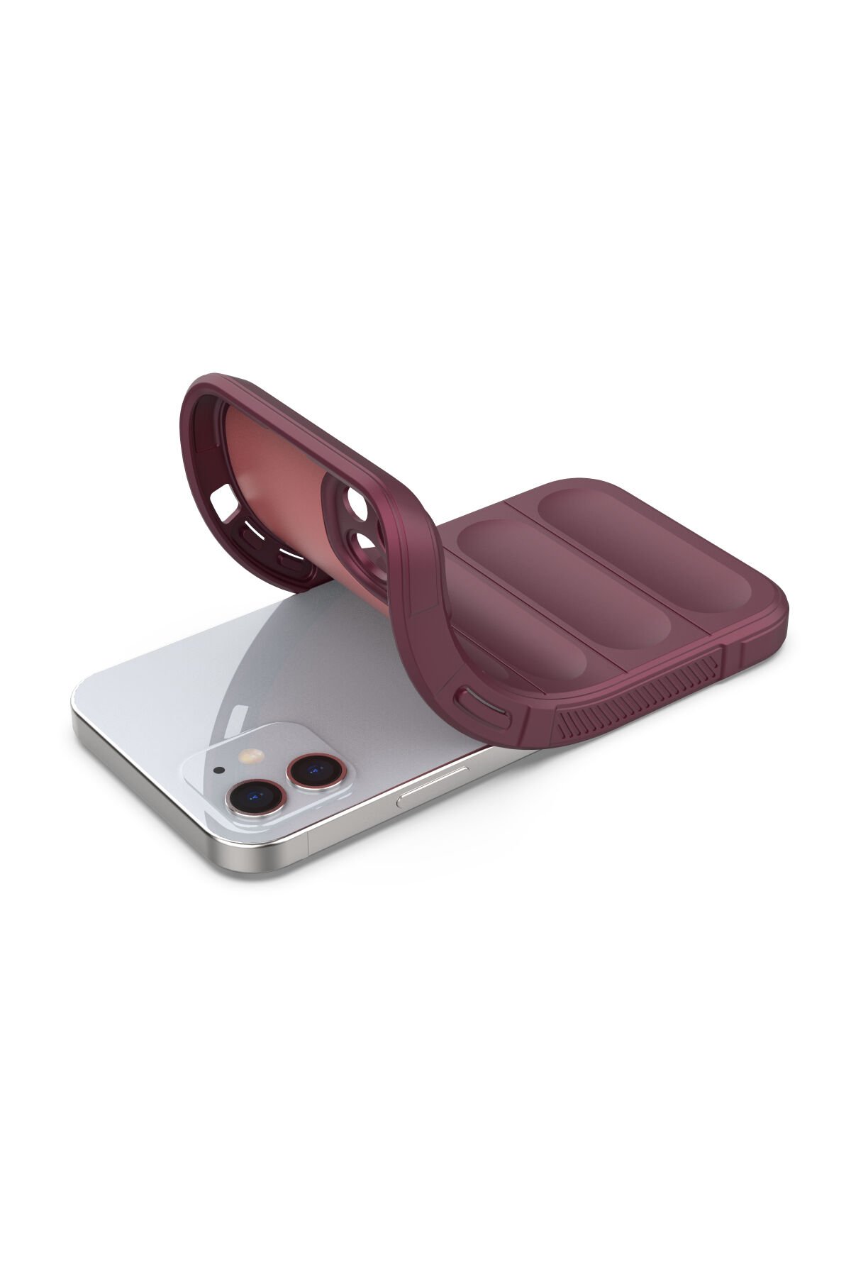 Newface iPhone 12 Kılıf Montreal Silikon Kapak - Mor