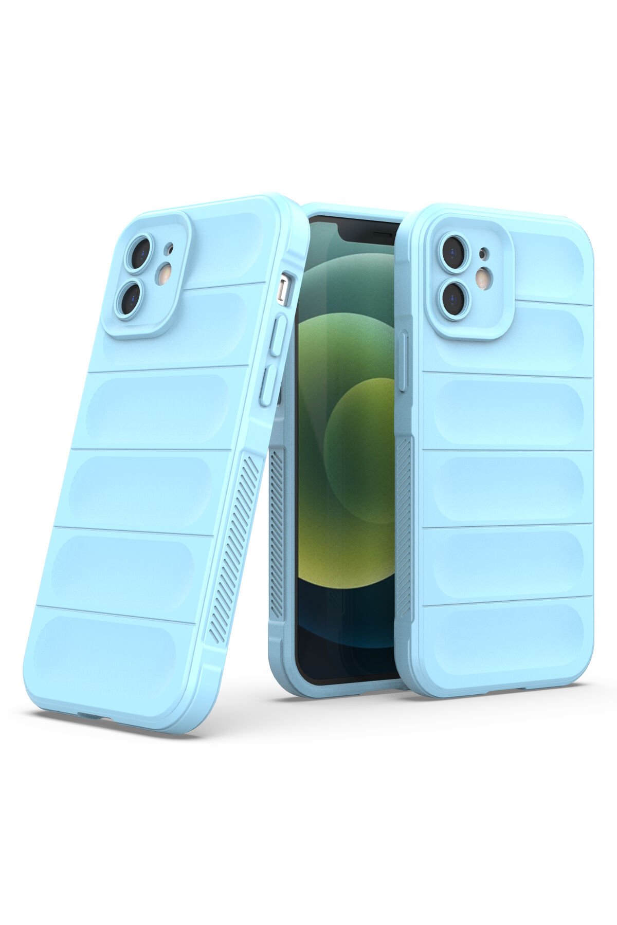 Newface iPhone 12 Kılıf Boyi Magsafe Silikon Kapak - Lacivert