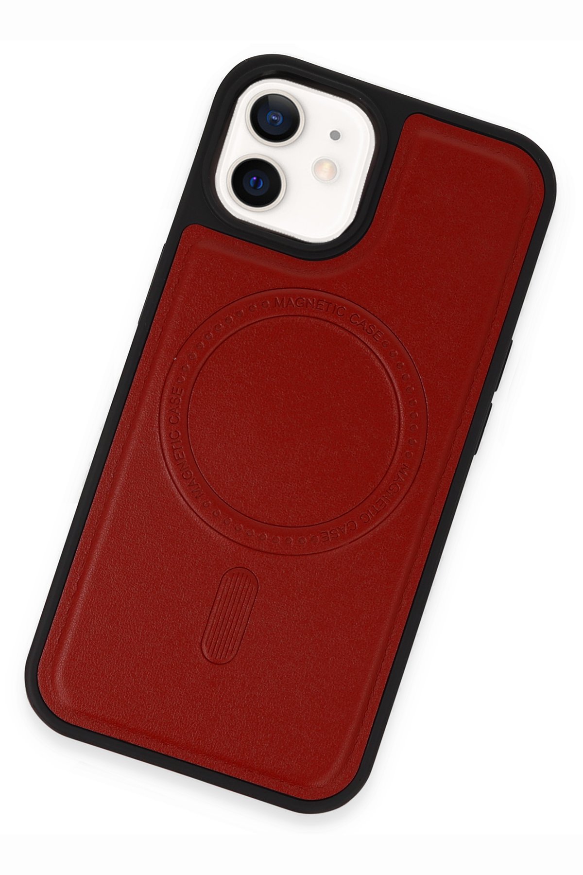 Newface iPhone 12 Kılıf Trend S Plus Kapaklı Kılıf - Kırmızı