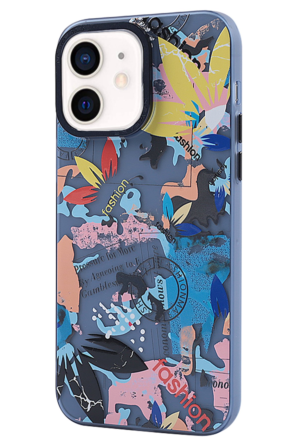 Newface iPhone 12 Kılıf Sofya Yüzüklü Silikon Kapak - Siyah