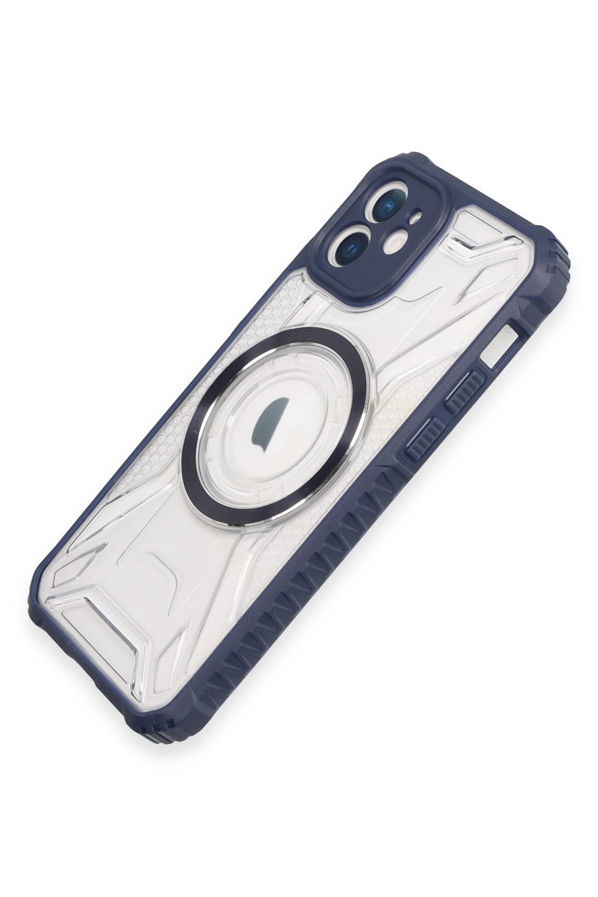 Newface iPhone 12 Kılıf Zegna Yüzüklü Silikon Kapak - Koyu Yeşil