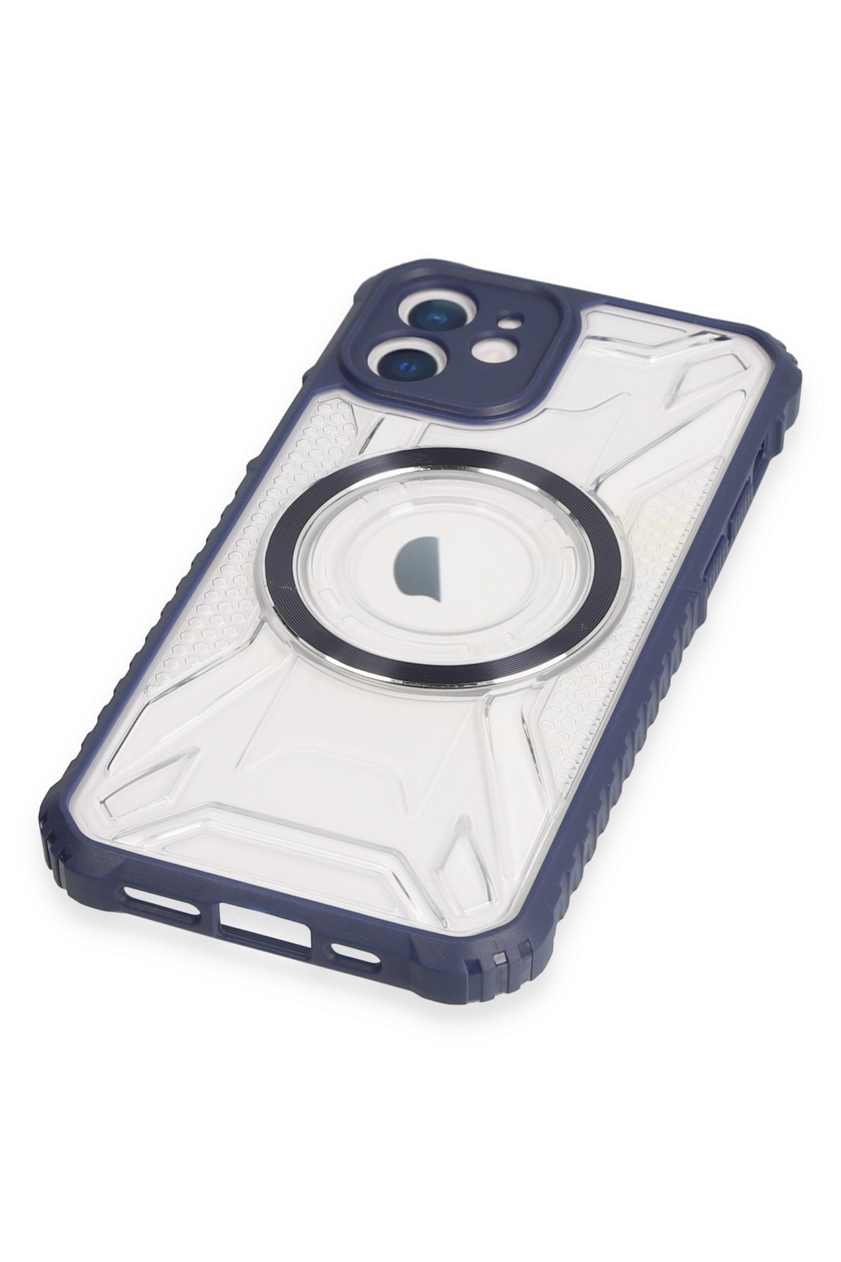 Newface iPhone 12 Kılıf Zegna Yüzüklü Silikon Kapak - Koyu Yeşil