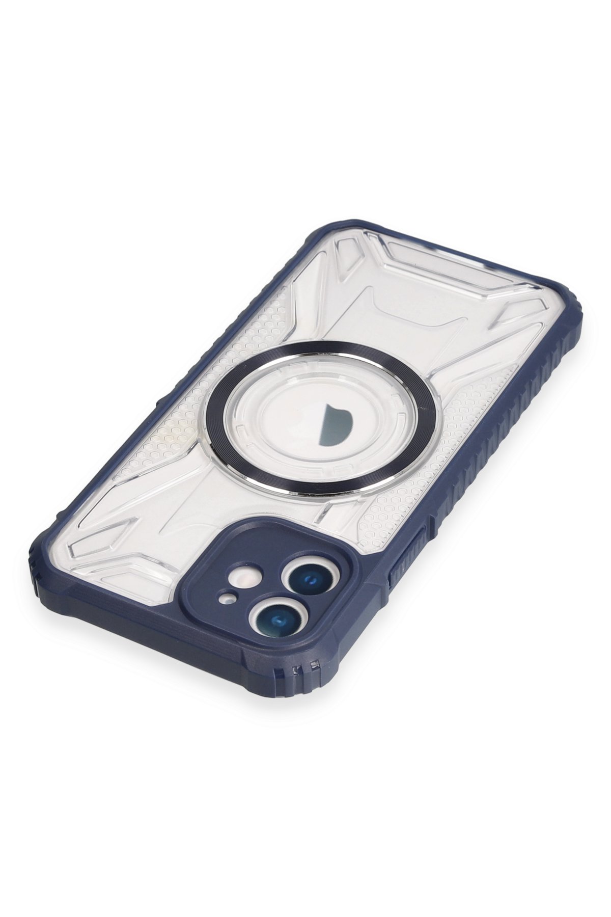 Newface iPhone 12 Kılıf Zegna Yüzüklü Silikon Kapak - Koyu Yeşil