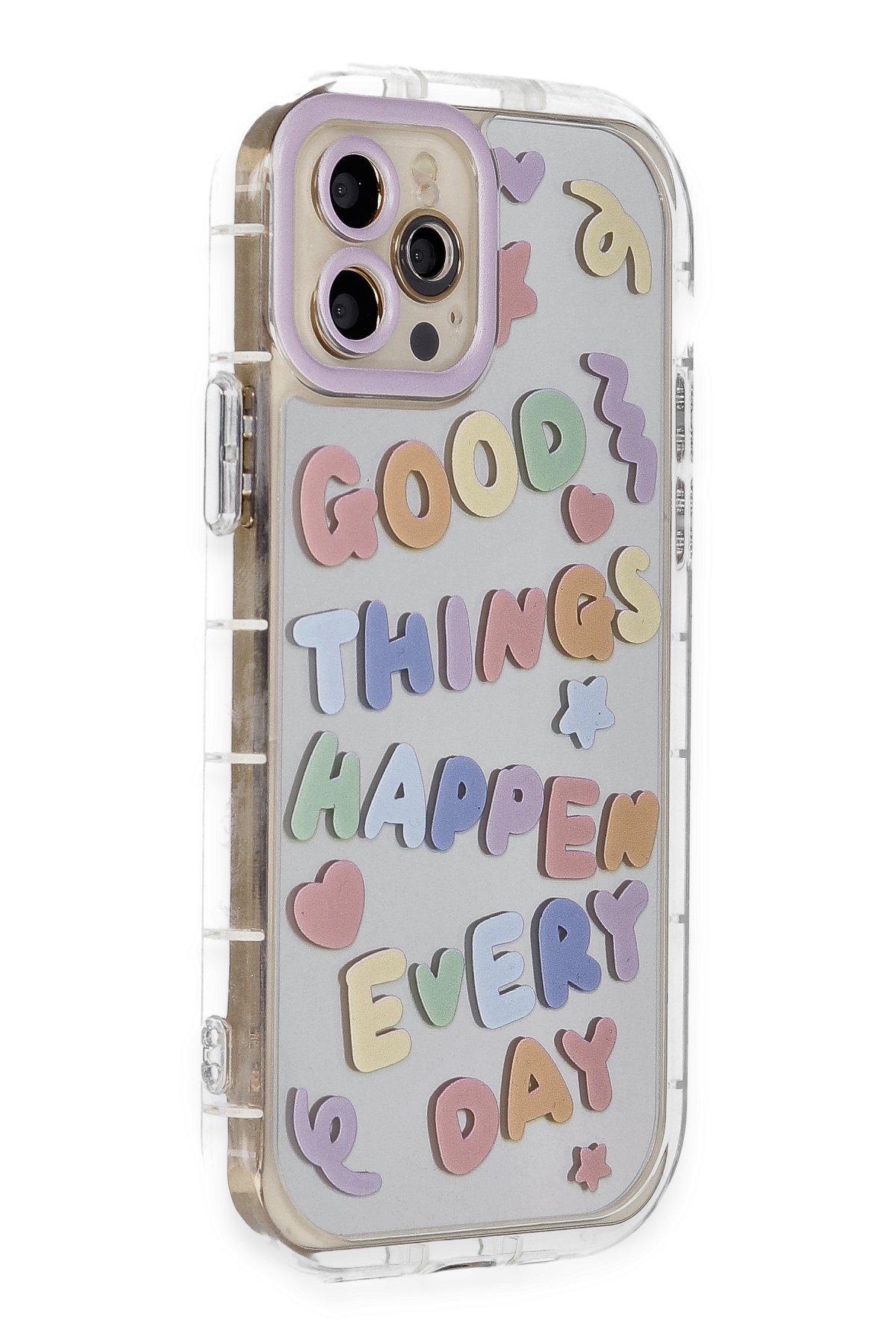 Newface iPhone 12 Kılıf Lansman Glass Kapak - Sky Blue