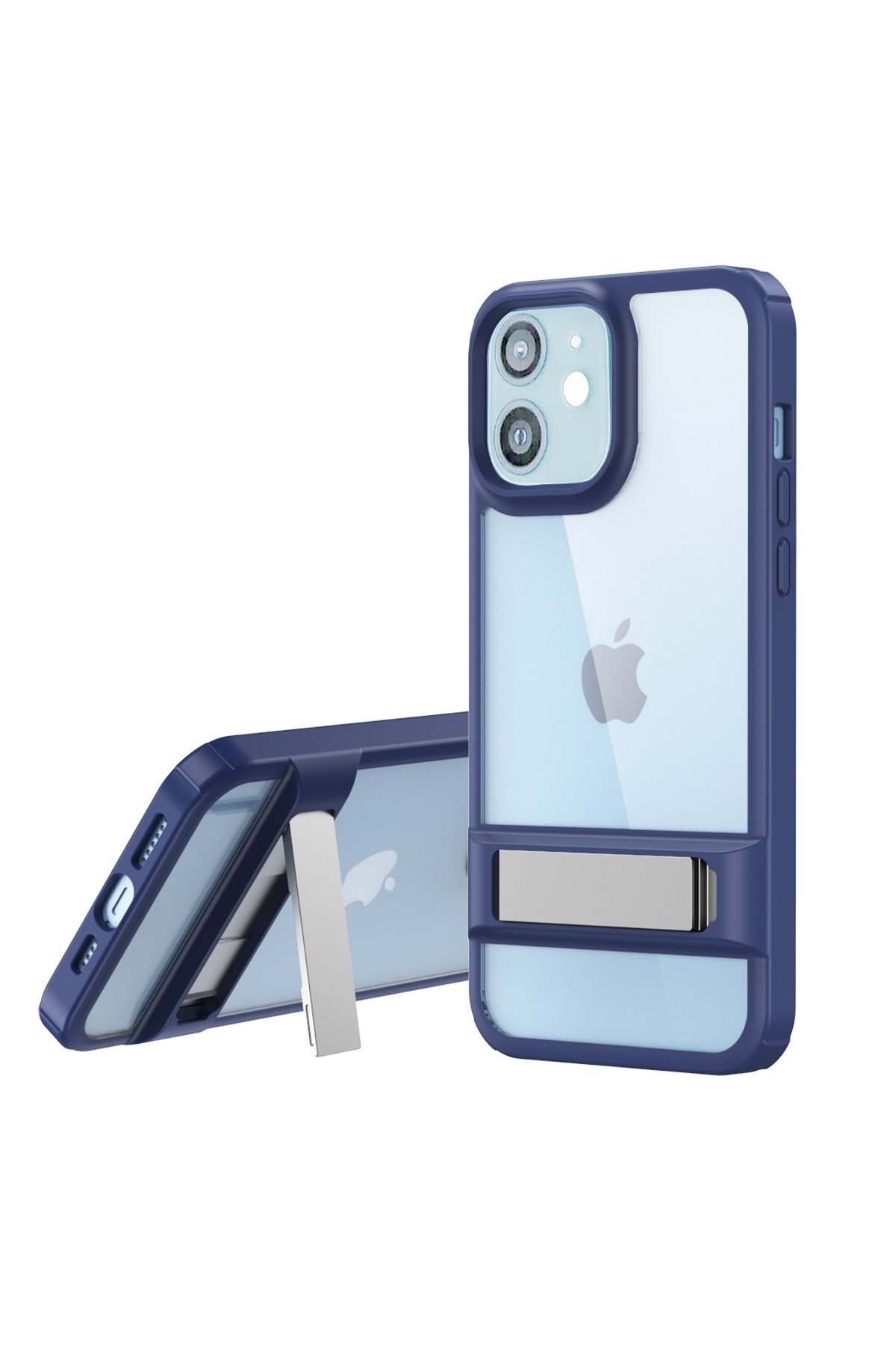 Newface iPhone 12 Kılıf Zegna Yüzüklü Silikon Kapak - Siyah