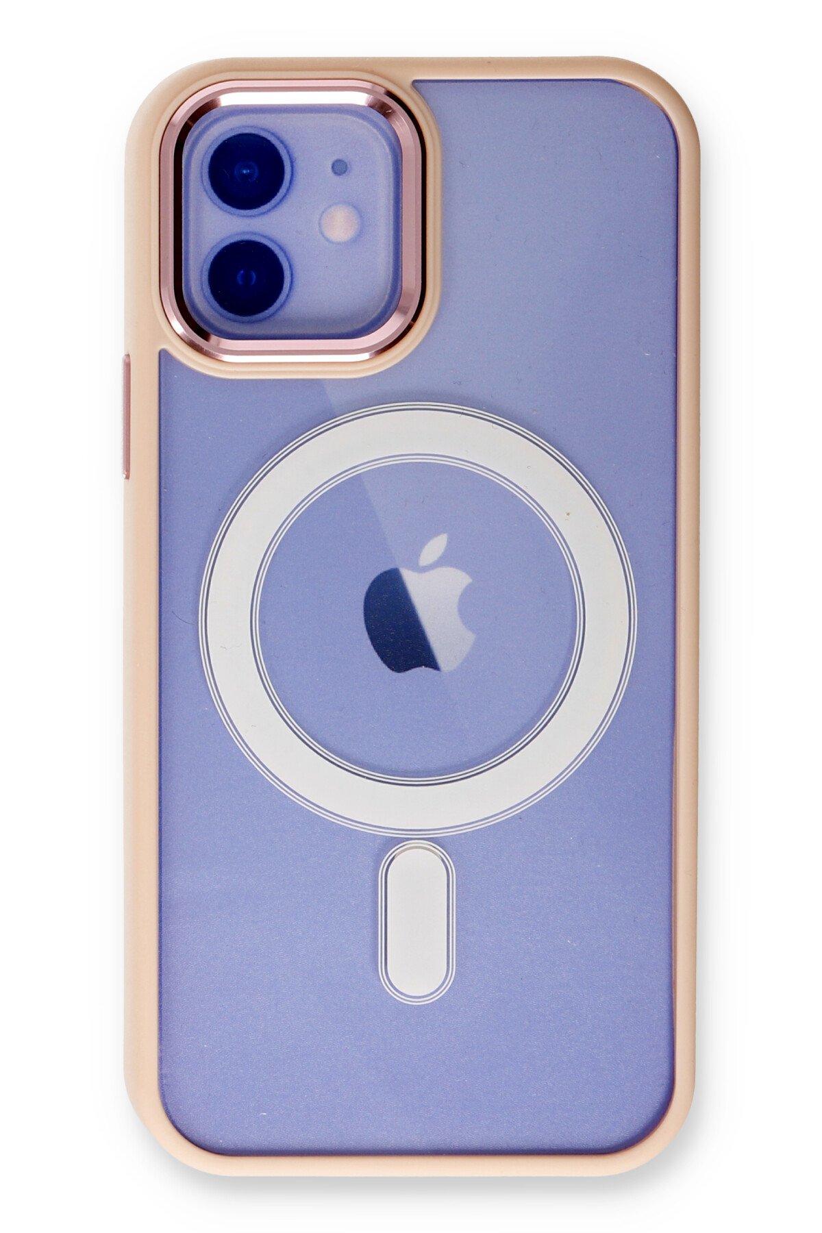 Newface iPhone 12 Kılıf Coco Karbon Standlı Kapak - Kırmızı