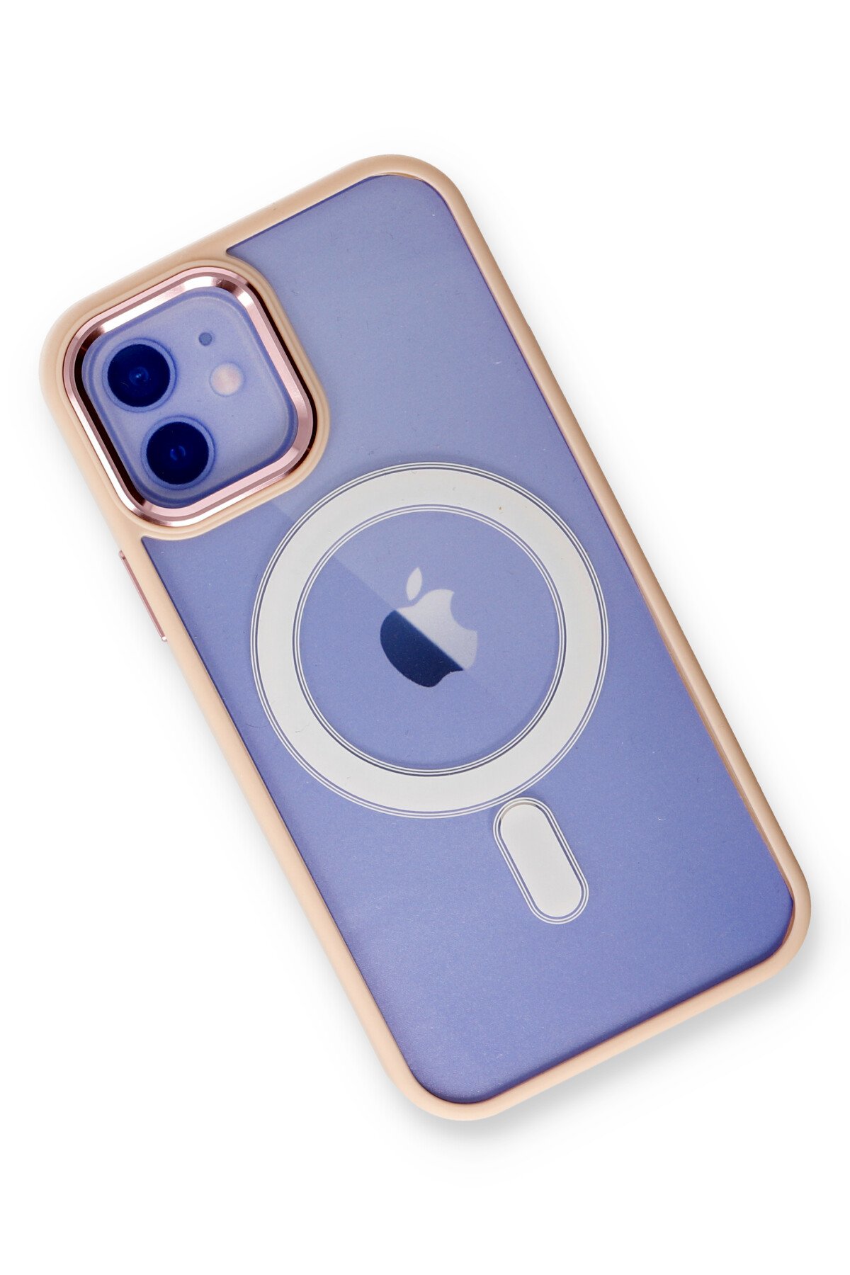 Newface iPhone 12 Kılıf Coco Karbon Standlı Kapak - Kırmızı