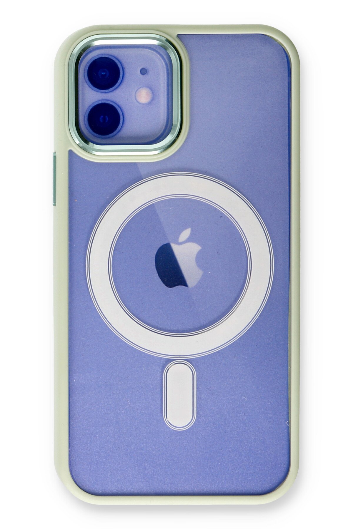 Newface iPhone 12 Kılıf Nano içi Kadife Silikon - Mor