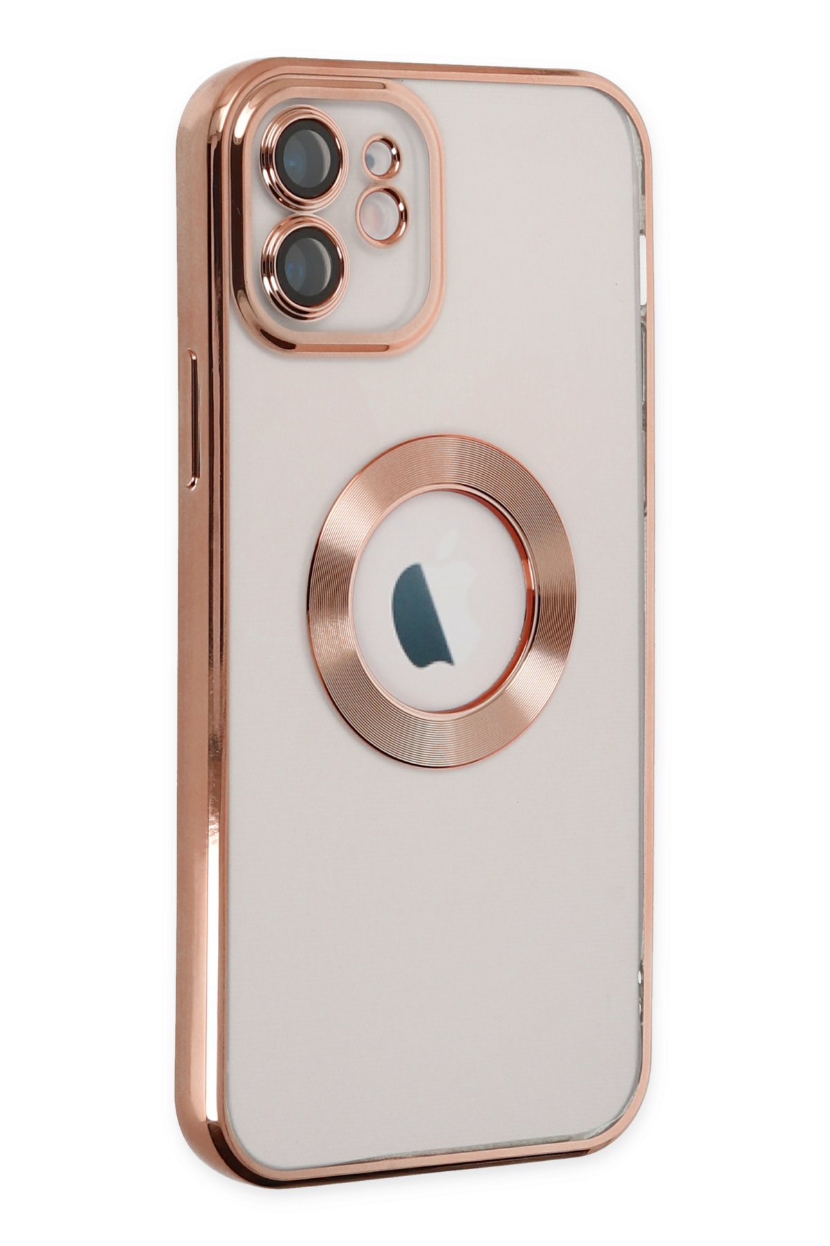 Newface iPhone 12 Kılıf Palm Buzlu Kamera Sürgülü Silikon - Lacivert