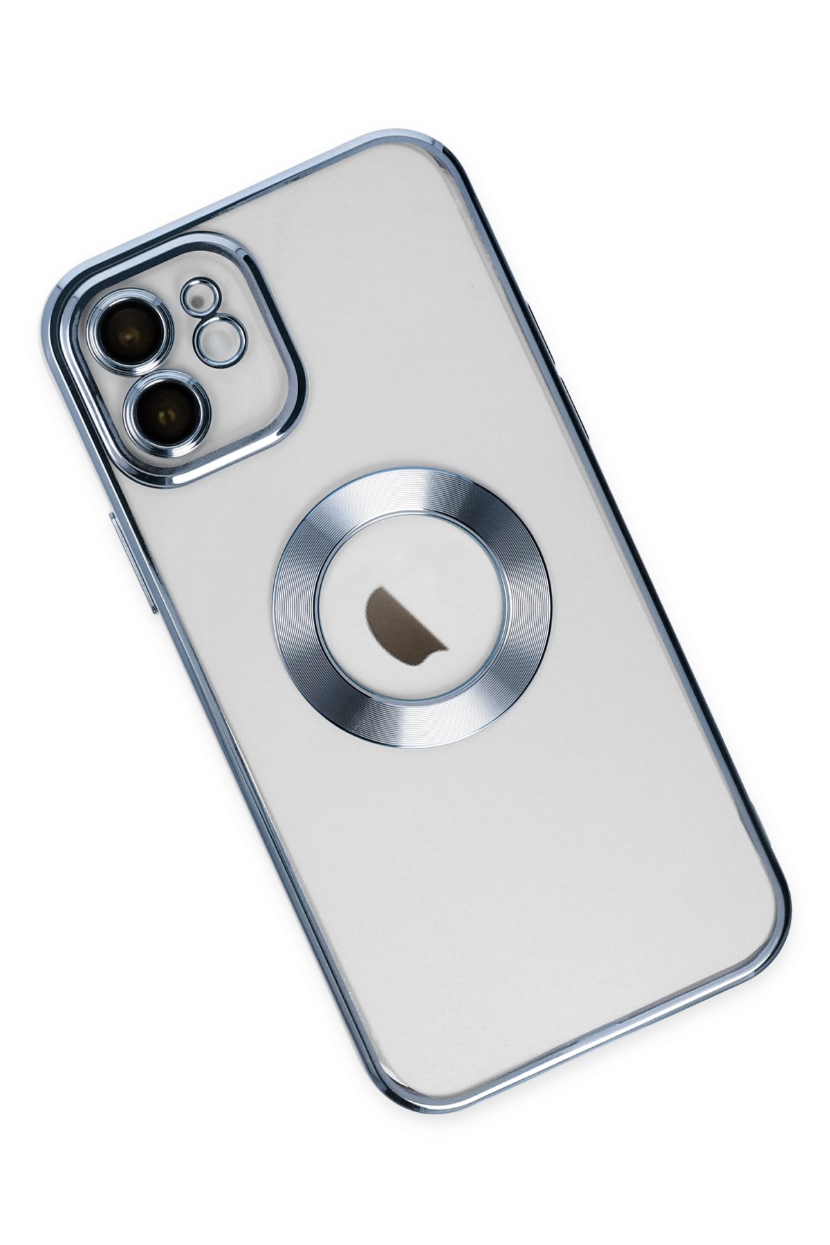 Newface iPhone 12 Kılıf Dolpin Kapaklı - Derin Mor