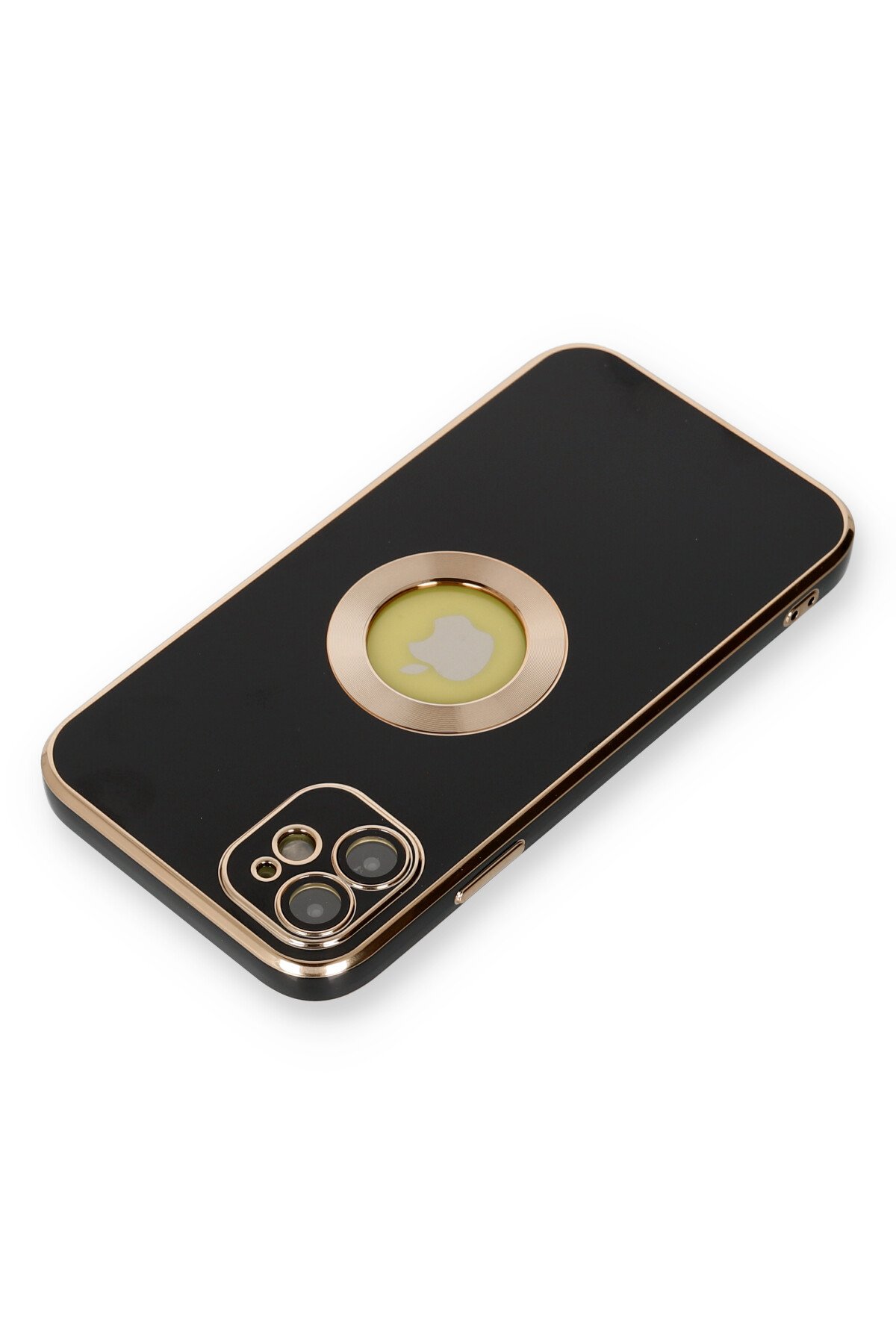 Newface iPhone 12 Neon Fosforlu Kamera Lens - Turuncu