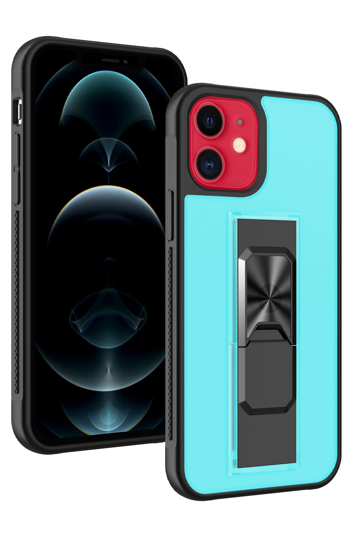 Newface iPhone 12 Kılıf Magneticsafe Lansman Silikon Kapak - Siyah