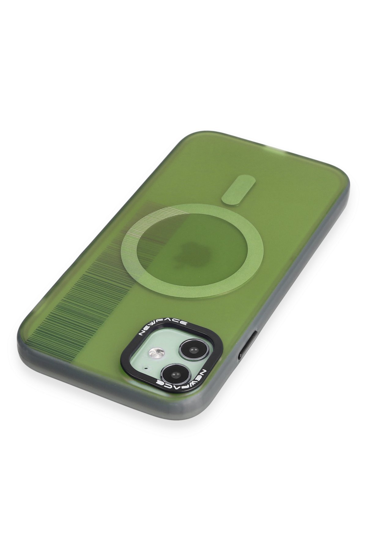 Newface iPhone 12 Kılıf Zuma Kartvizitli Yüzüklü Silikon - Siyah