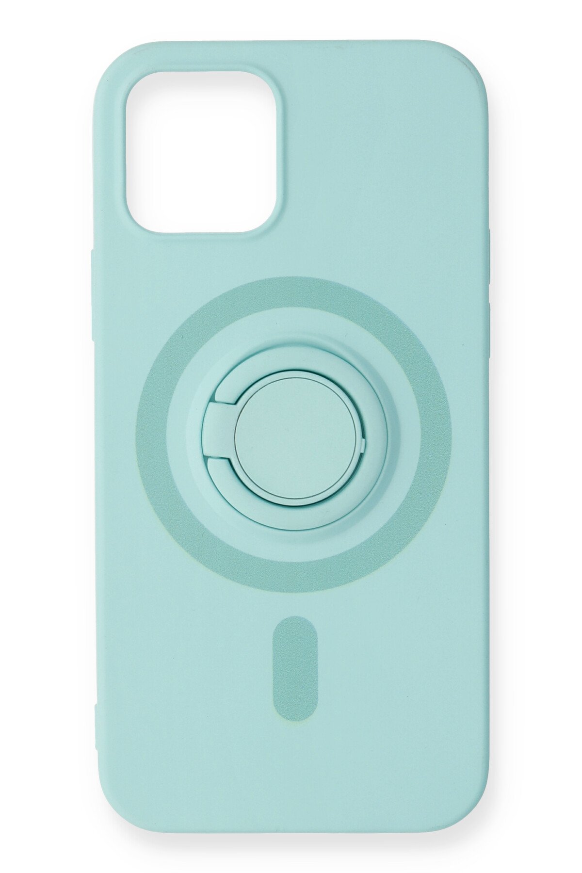 Newface iPhone 12 Kılıf Platin Silikon - Mavi