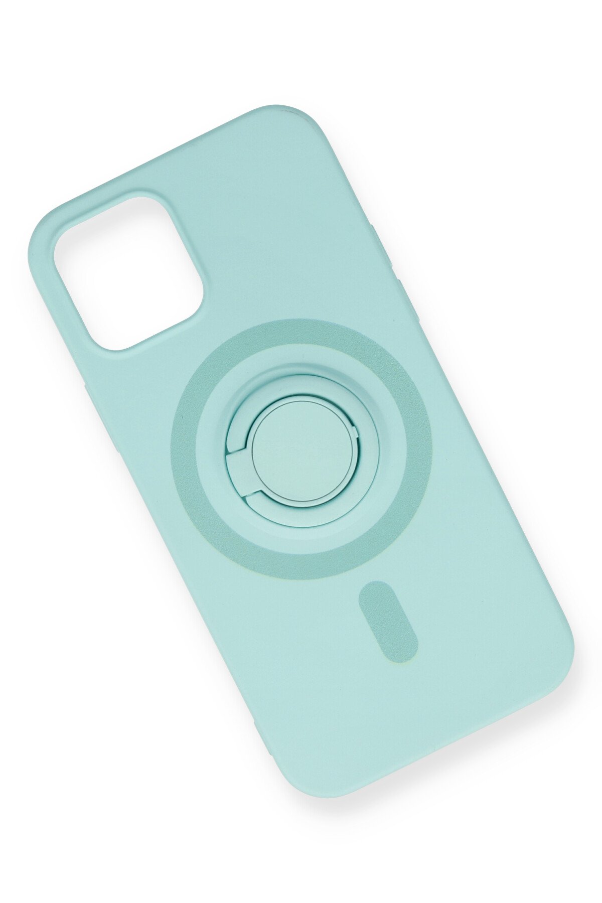 Newface iPhone 12 Kılıf Platin Silikon - Mavi