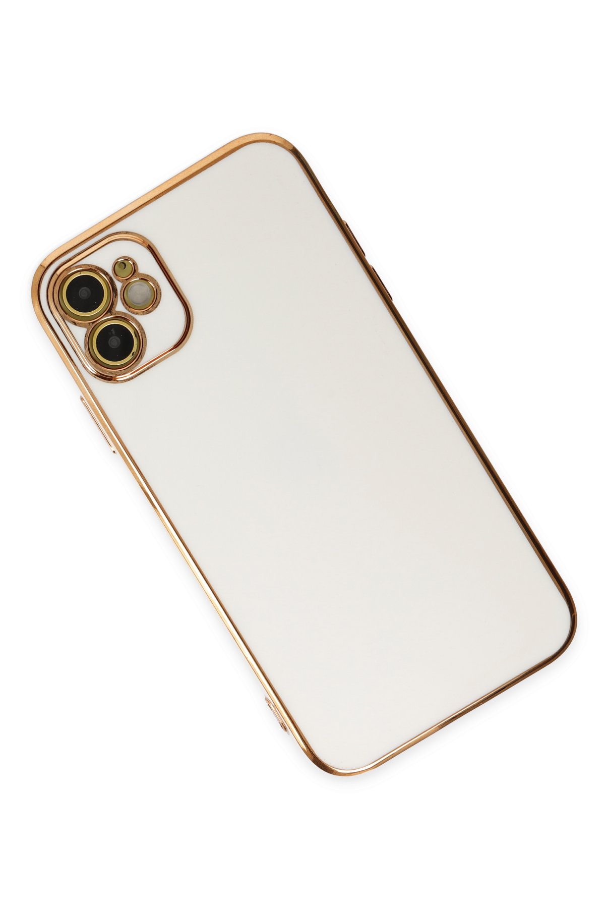 Newface iPhone 12 Kılıf Platin Kamera Koruma Silikon - Siyah