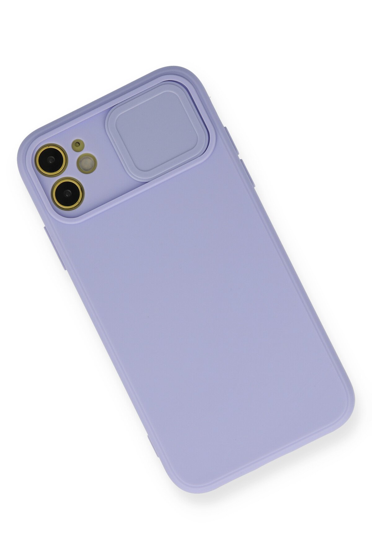 Newface iPhone 12 Mini Renkli Kamera Lens Koruma Cam - Pembe-Mavi