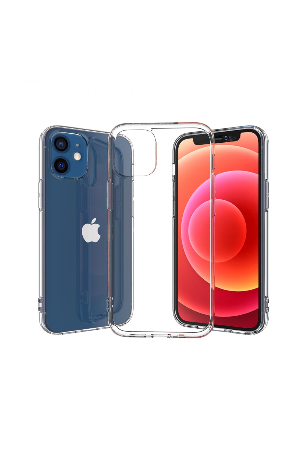 Newface iPhone 12 Mini Kılıf Elit Yüzüklü Kapak - Pembe