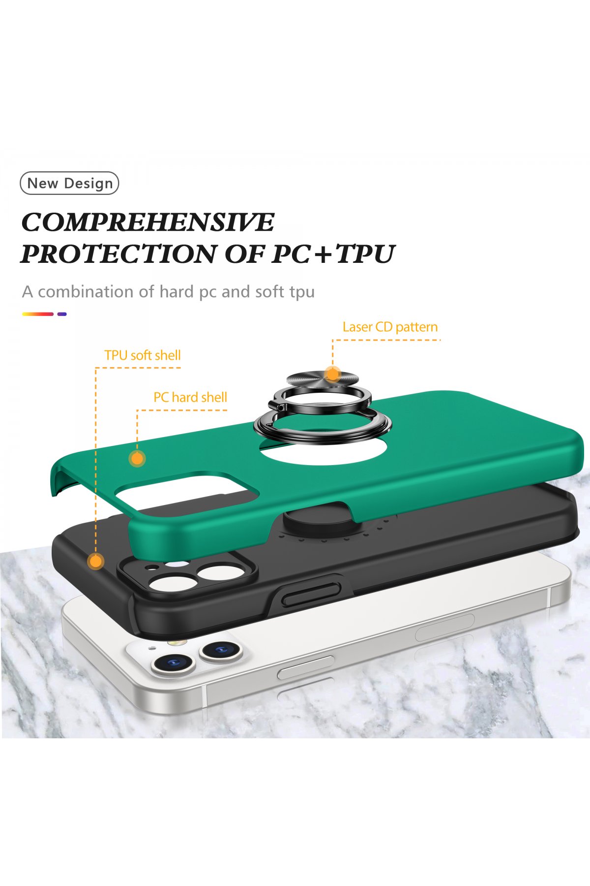 Newface iPhone 12 Mini Kılıf PP Ultra İnce Kapak - Mavi