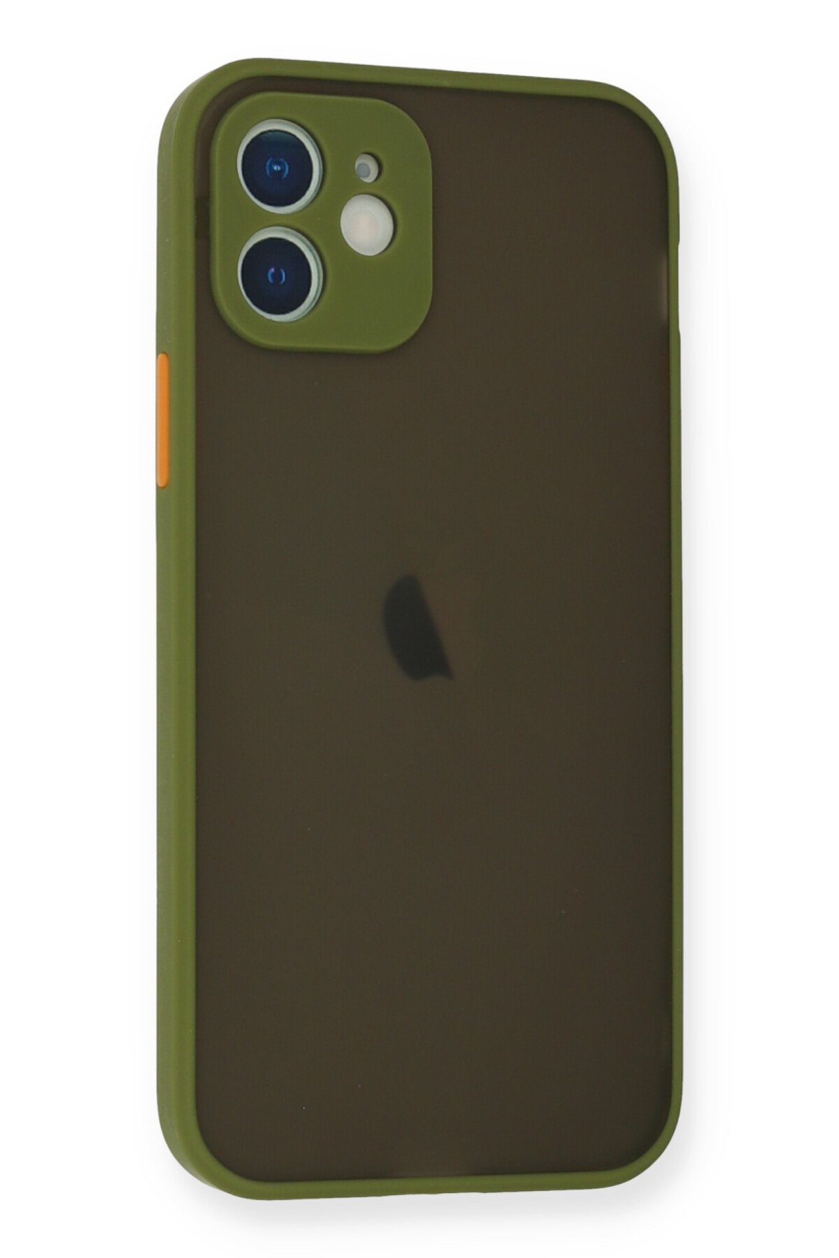 Newface iPhone 12 Mini Metal Kamera Lens Koruma Cam - Koyu Yeşil