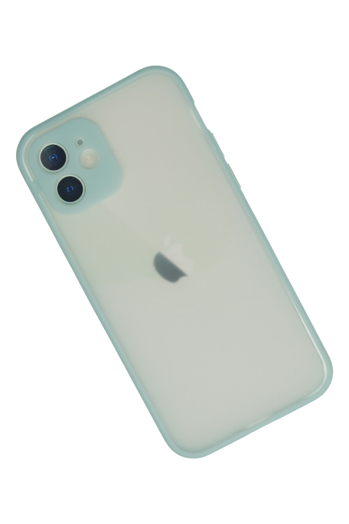 Newface iPhone 12 Mini Kılıf Platin Simli Silikon - Mavi