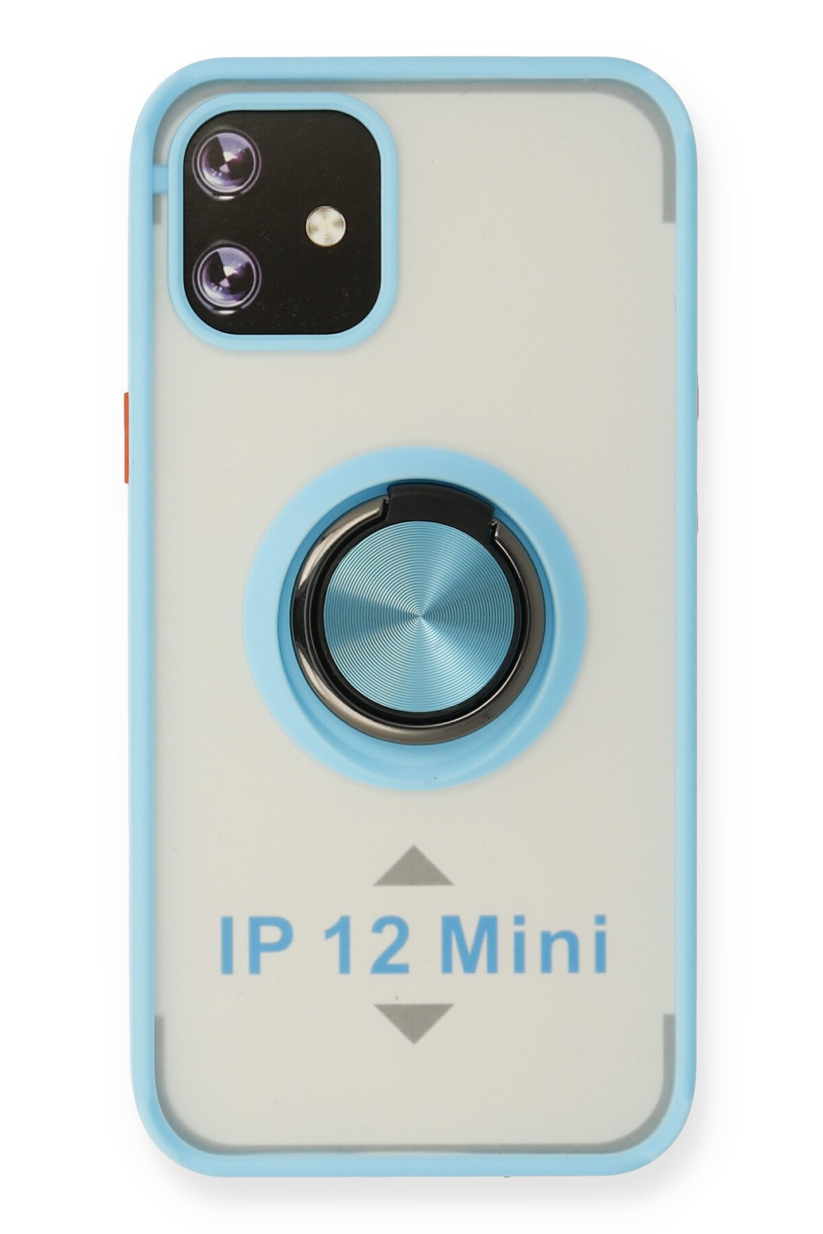 Newface iPhone 12 Mini Kılıf Zegna Yüzüklü Silikon Kapak - Koyu Yeşil