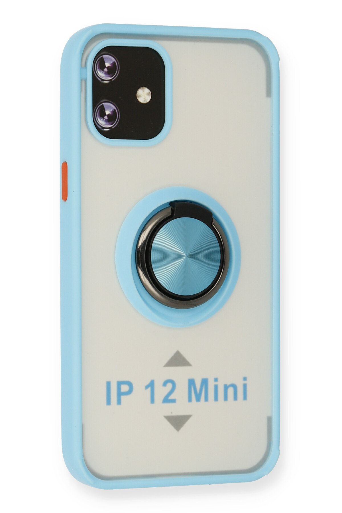 Newface iPhone 12 Mini Kılıf Zegna Yüzüklü Silikon Kapak - Koyu Yeşil