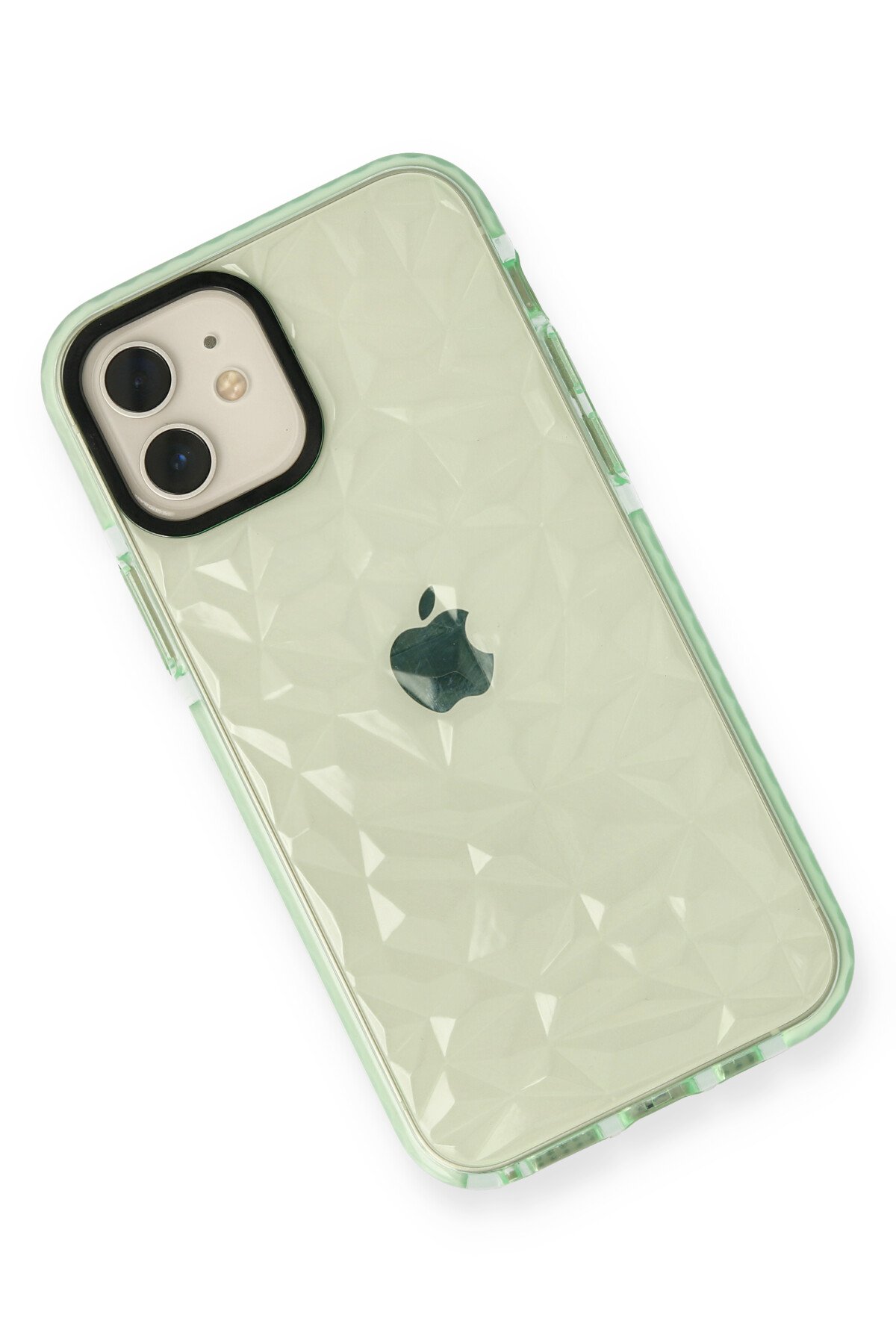 Newface iPhone 12 Mini Kılıf Pars Lens Yüzüklü Silikon - Gold